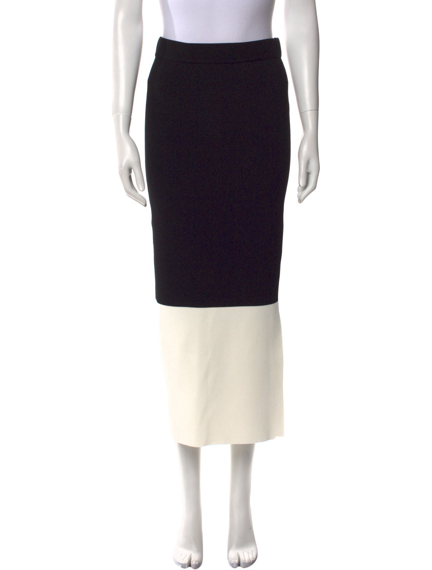 Partow Colorblock Pattern Midi Length Skirt w/ Tags