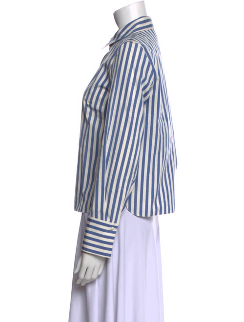 Partow Striped Long Sleeve Button-Up Top