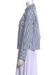 Partow Striped Long Sleeve Button-Up Top