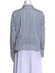 Partow Striped Long Sleeve Button-Up Top