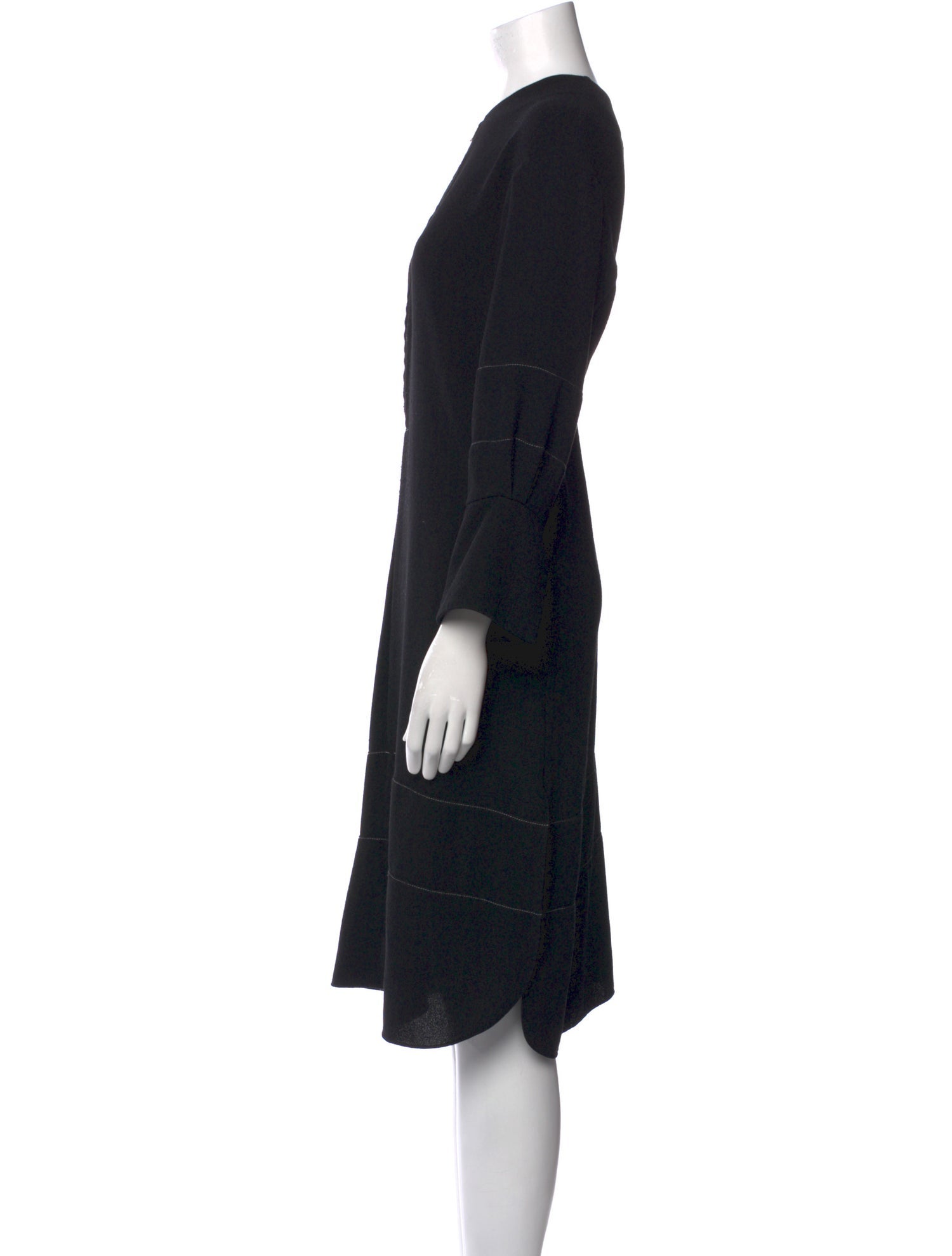 Partow Crew Neck Midi Length Dress