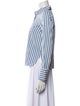 Partow Striped Long Sleeve Button-Up Top