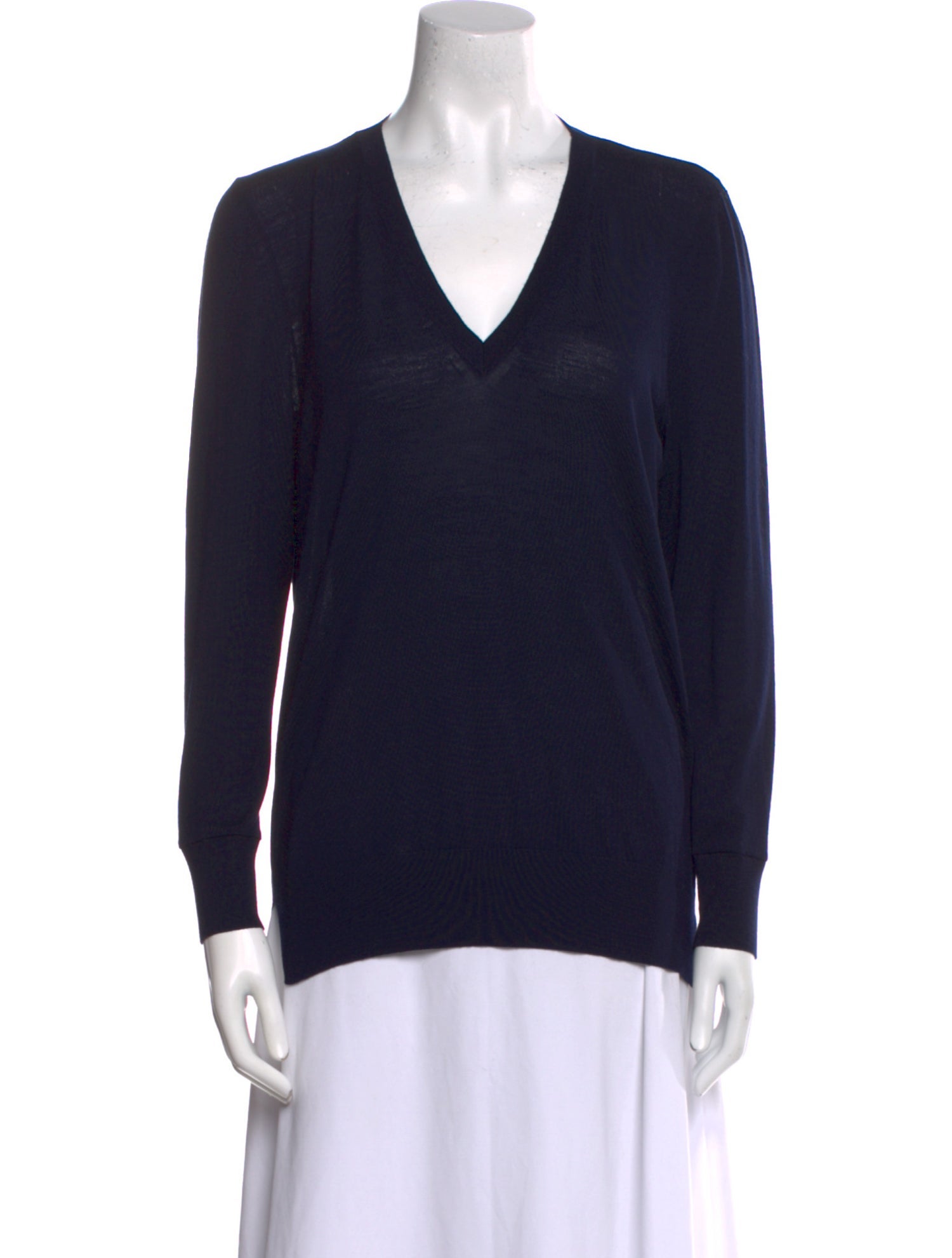 Partow Virgin Wool V-Neck Top