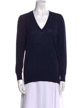 Partow Virgin Wool V-Neck Top