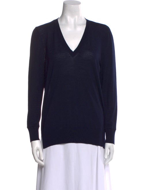 Partow Virgin Wool V-Neck Top