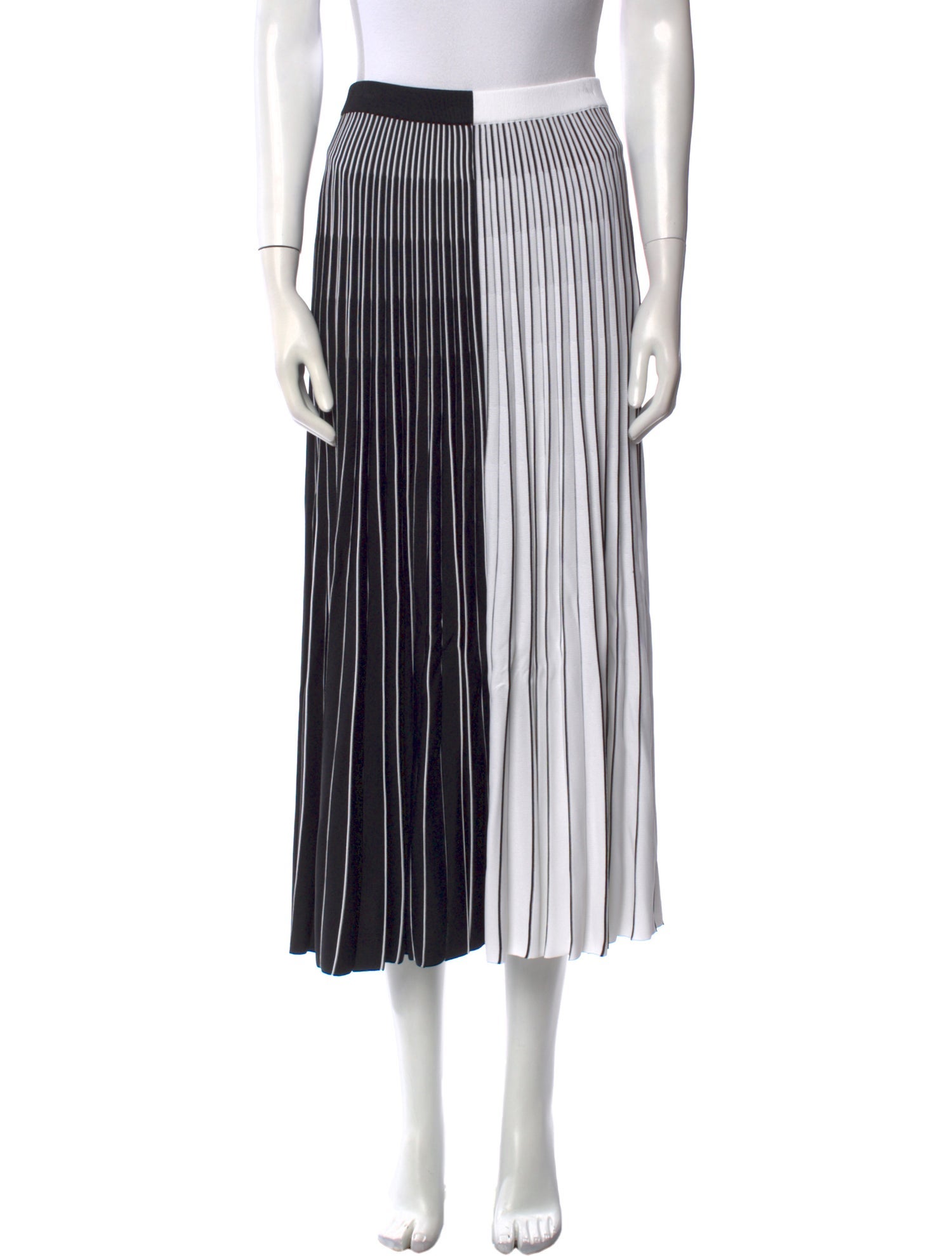 Partow Striped Midi Length Skirt