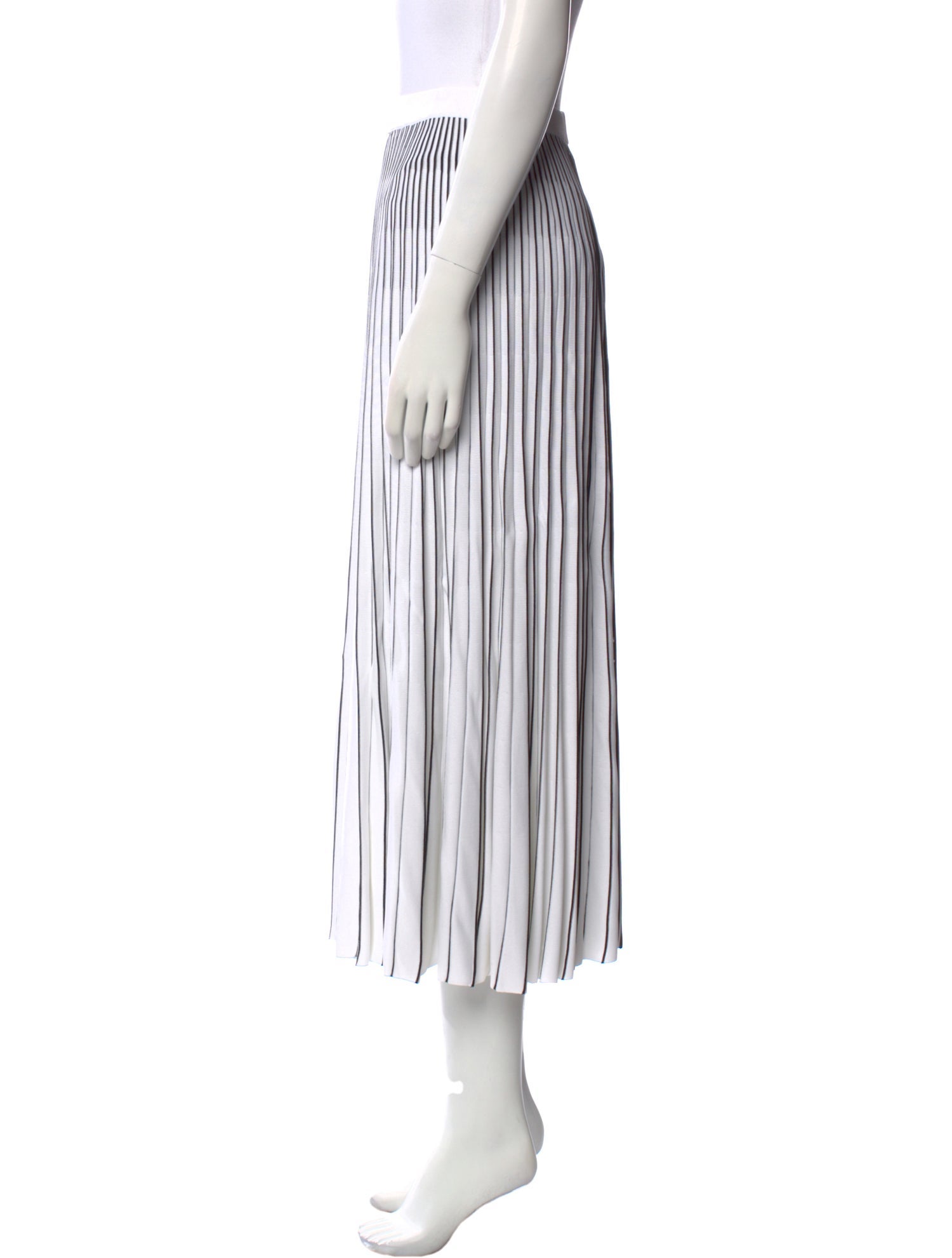 Partow Striped Midi Length Skirt