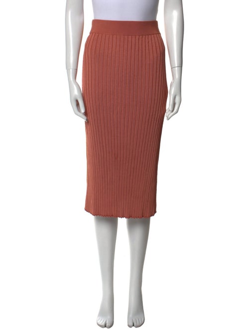 Partow Pleated Accents Knee-Length Skirt