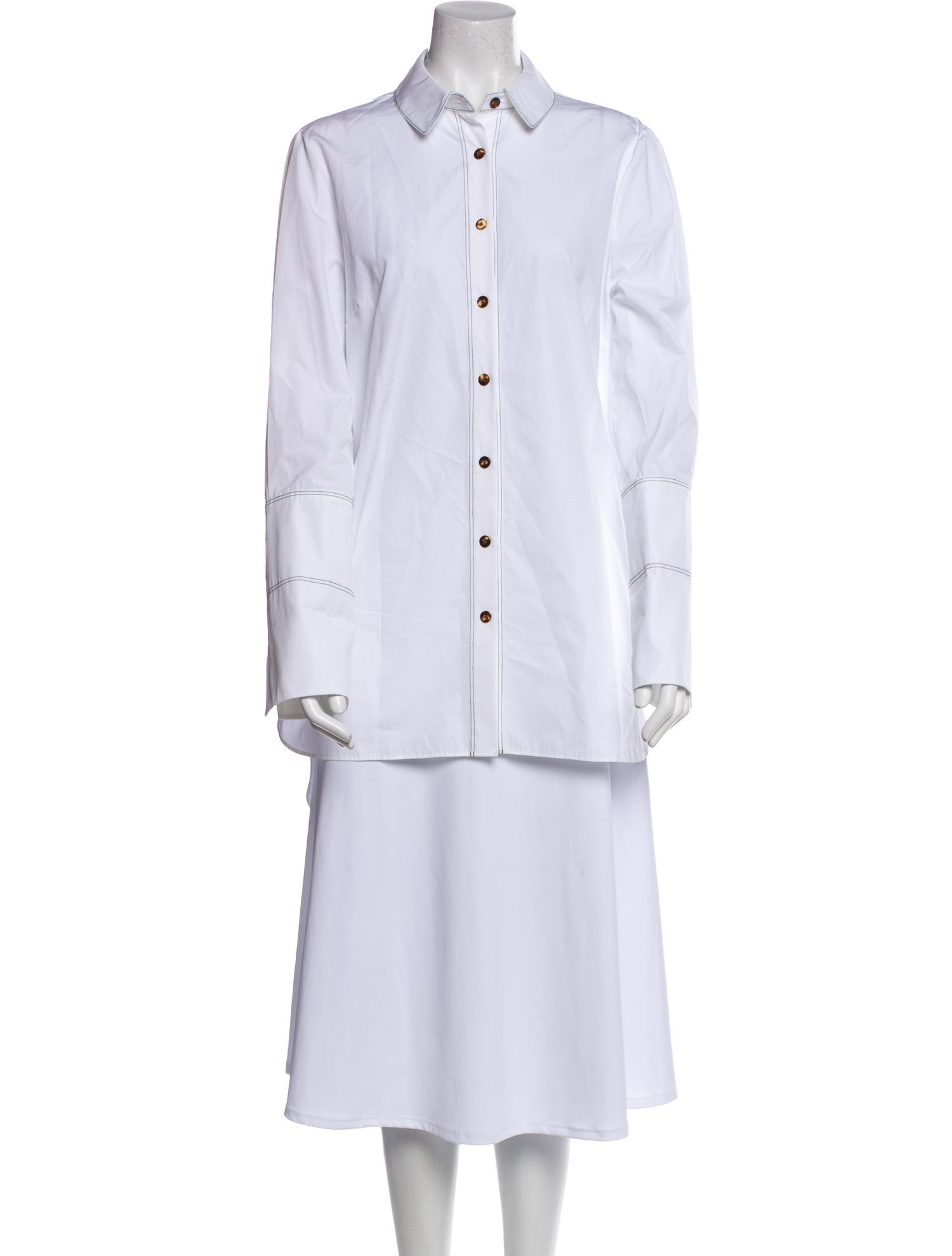 Partow Long Sleeve Button-Up Top