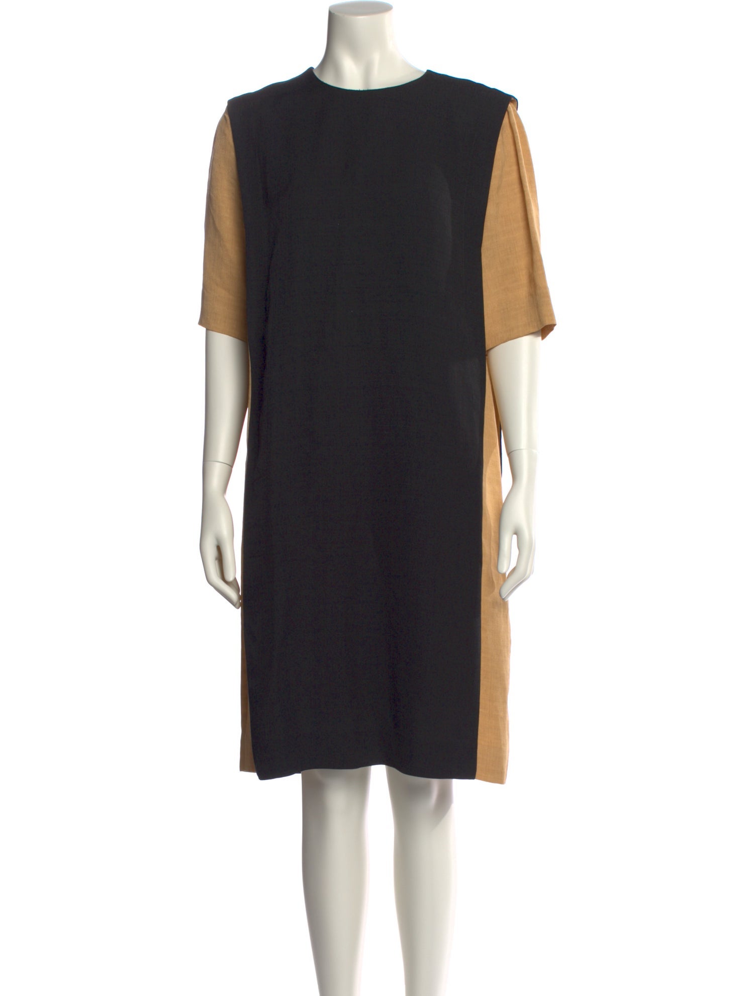 Partow Colorblock Pattern Knee-Length Dress