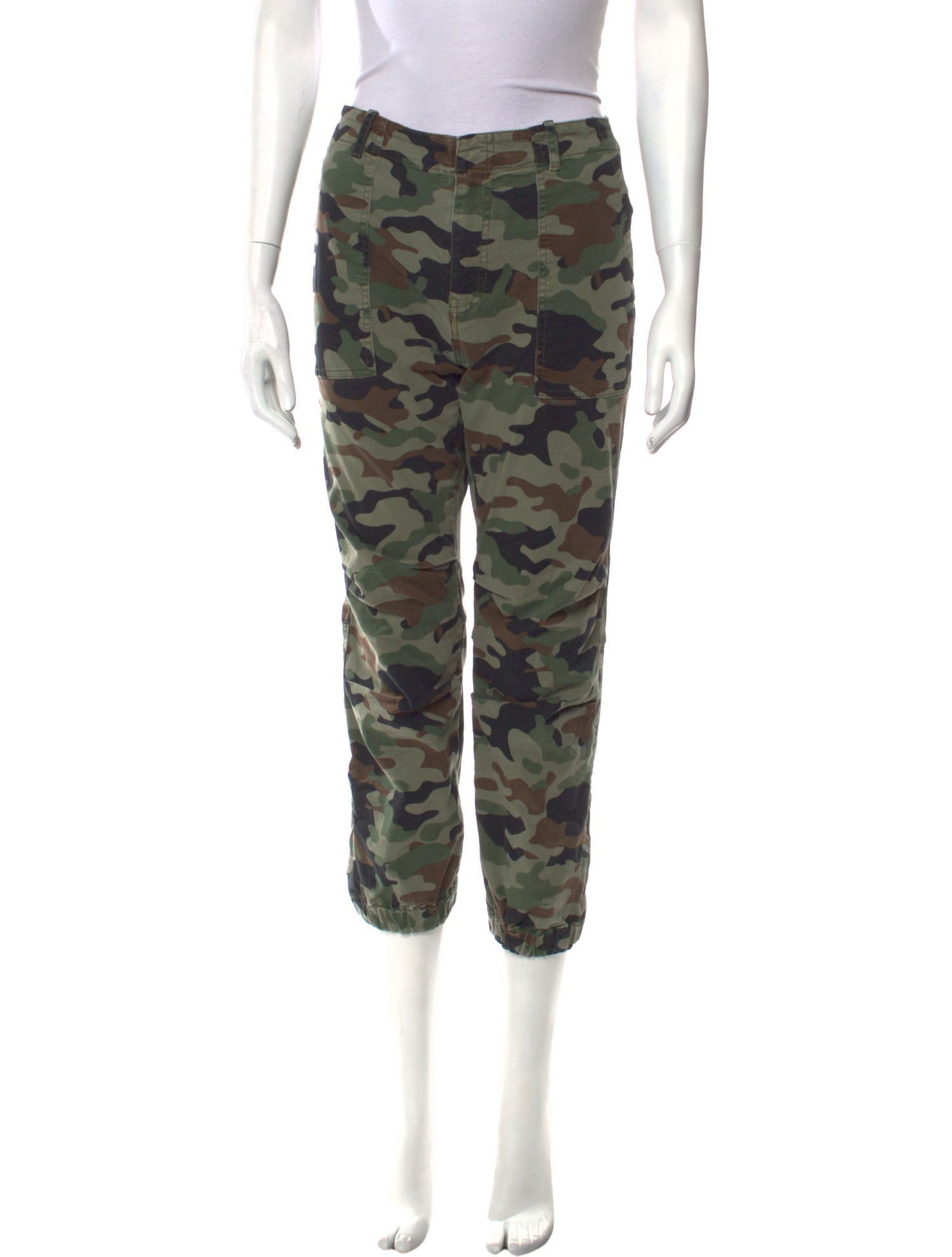 Nili Lotan Camouflage Print Skinny Leg Pants