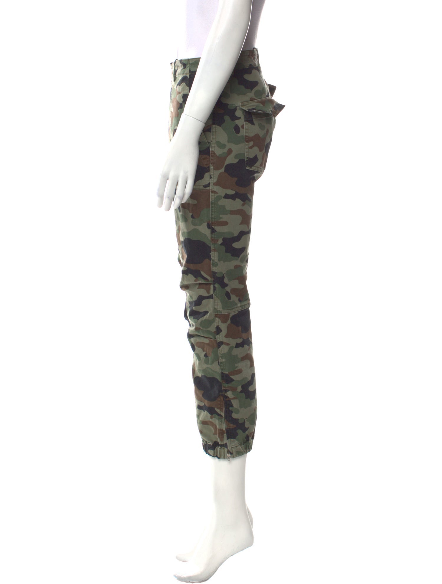Nili Lotan Camouflage Print Skinny Leg Pants