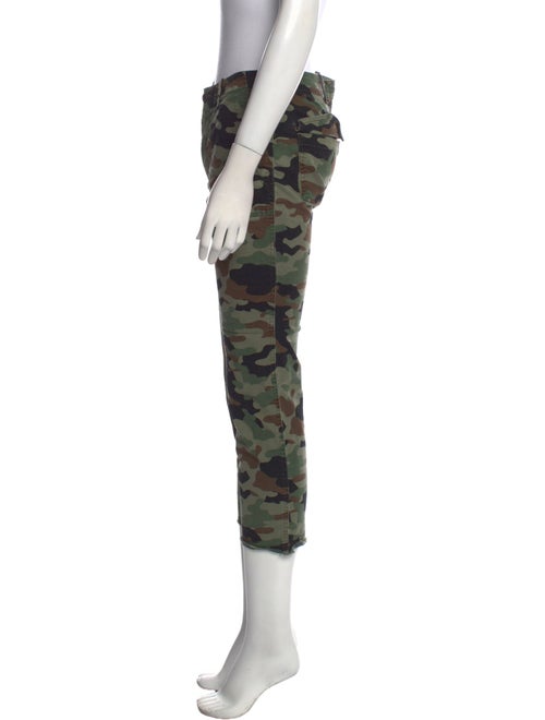 Nili Lotan Camouflage Print Skinny Leg Pants