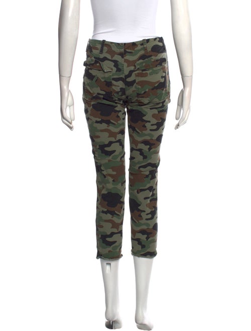Nili Lotan Camouflage Print Skinny Leg Pants