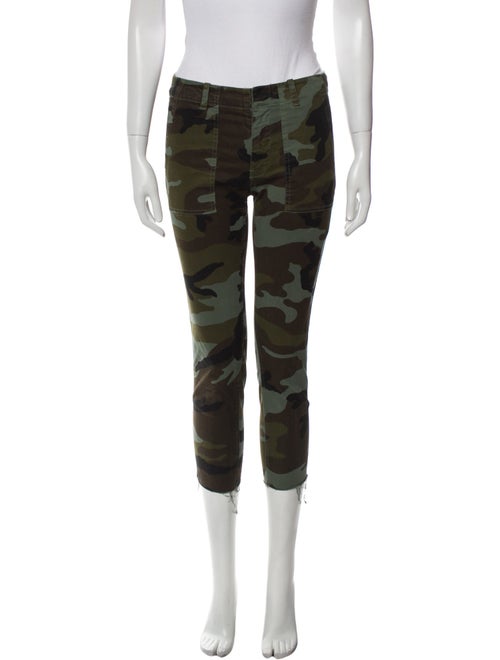 Nili Lotan Camouflage Print Skinny Leg Pants