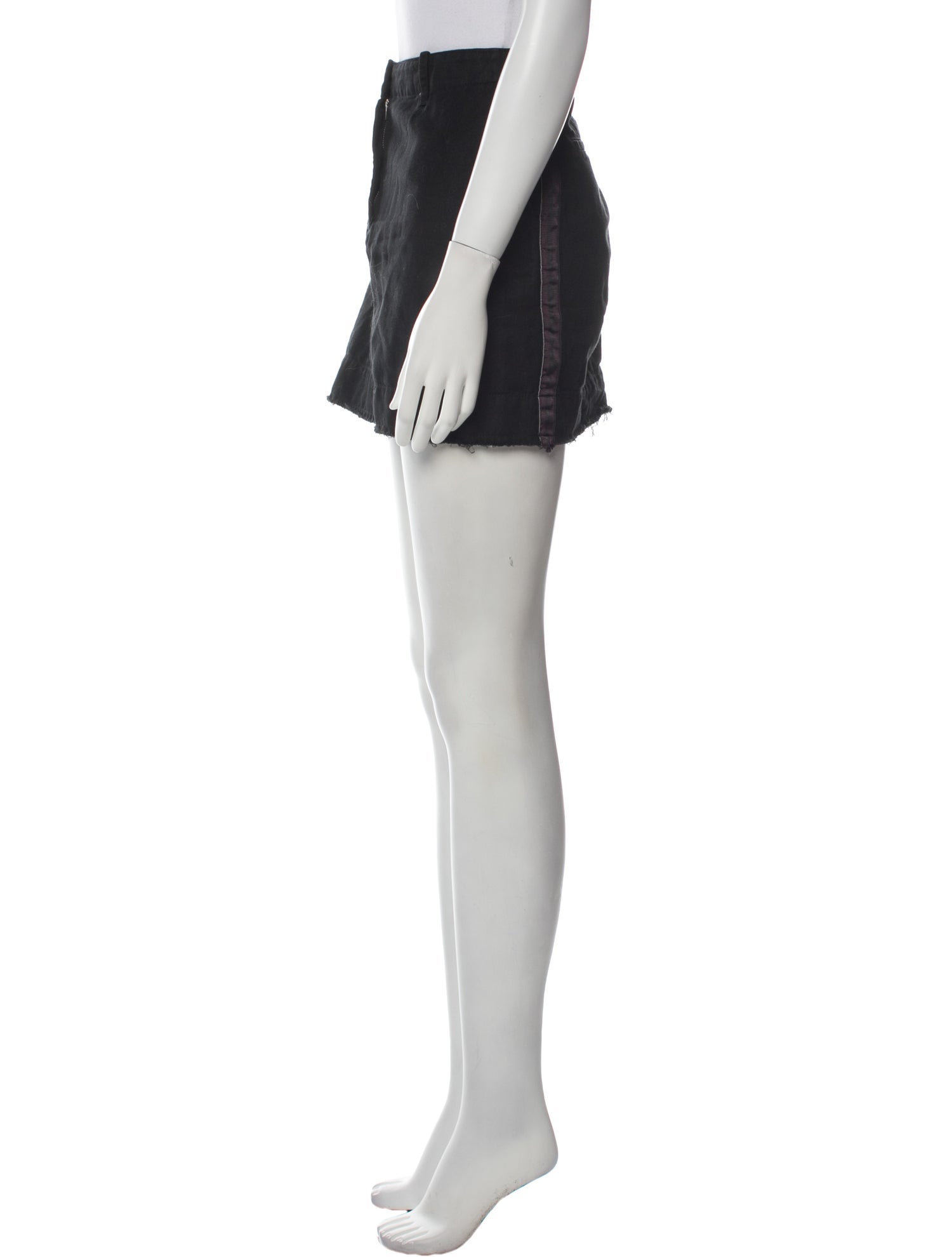 Nili Lotan Distressed Accents Mini Skirt