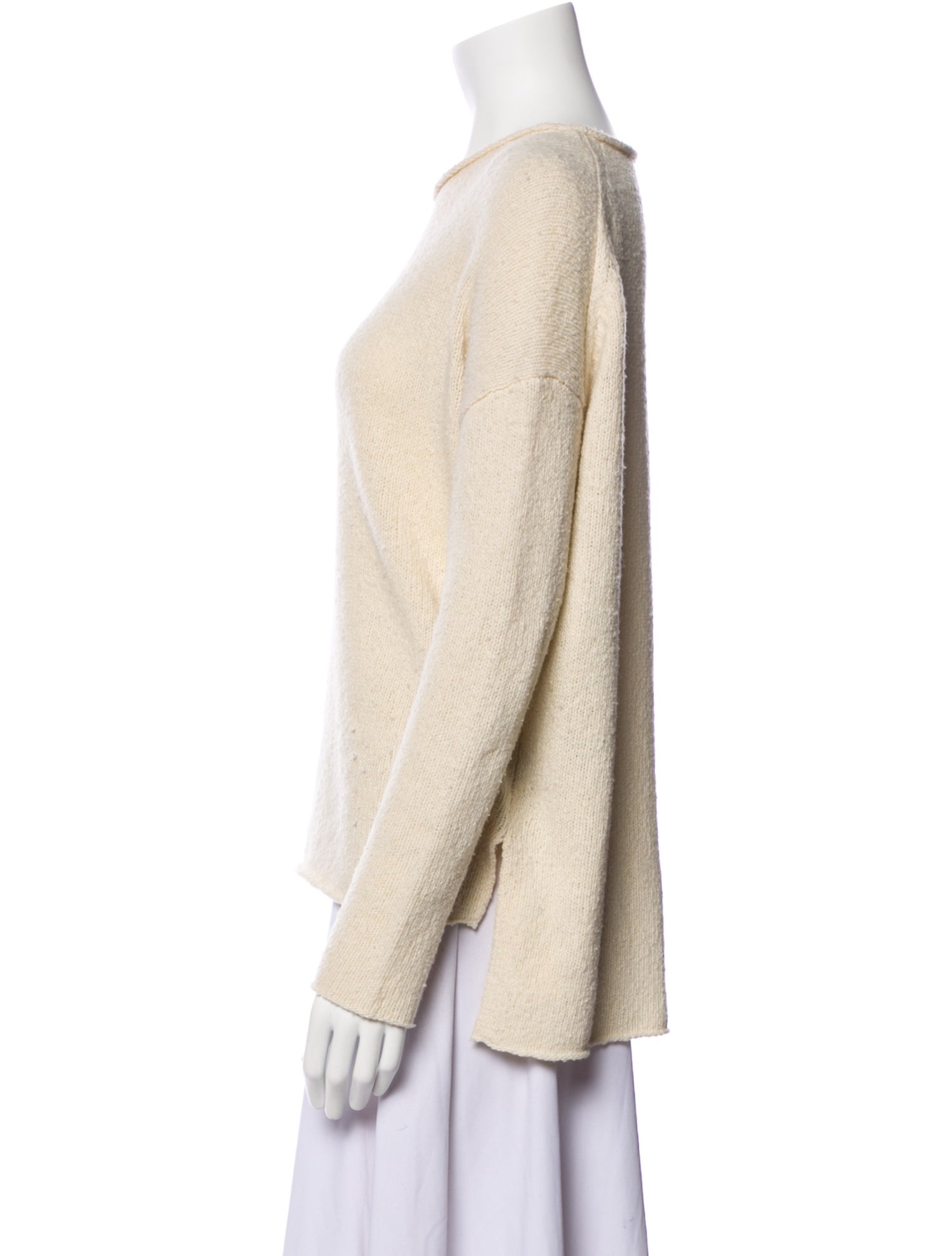 Nili Lotan Wool Bateau Neckline Sweater