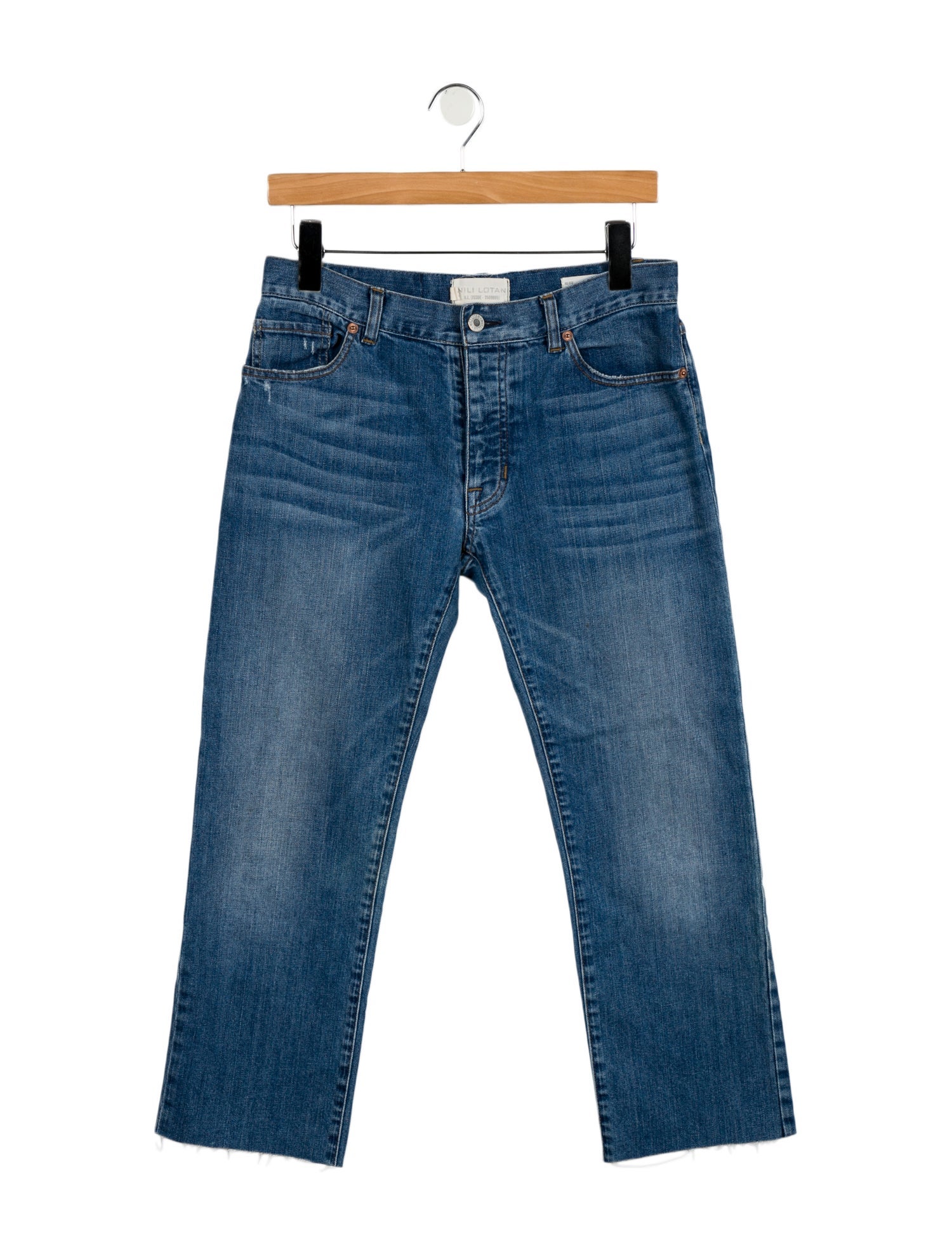 Nili Lotan High-Rise Straight Leg Jeans