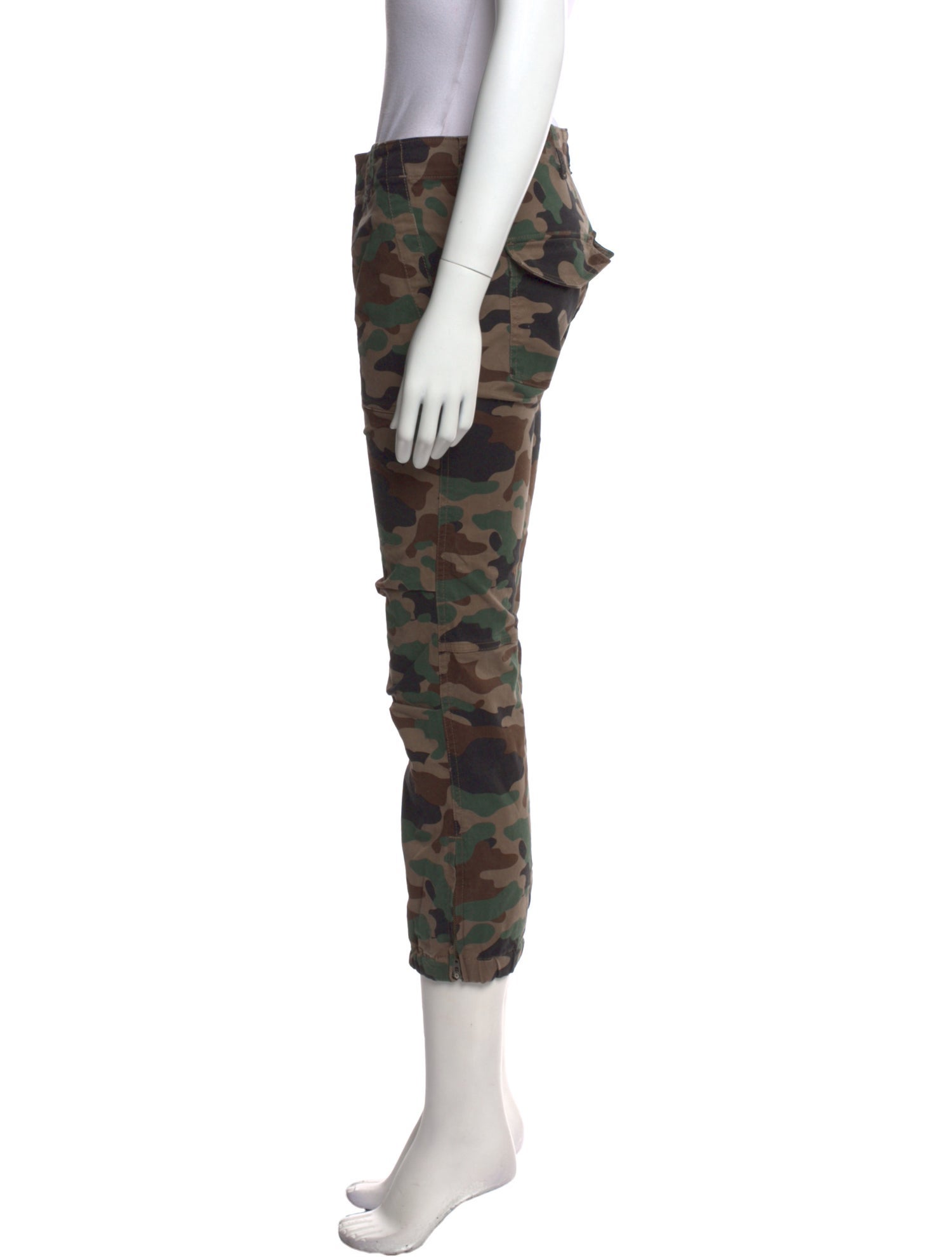 Nili Lotan Camouflage Print Skinny Leg Pants