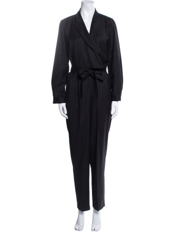 Nili Lotan Jumpsuits and Rompers Virgin Wool V-Neck Jumpsuit US 4 | S