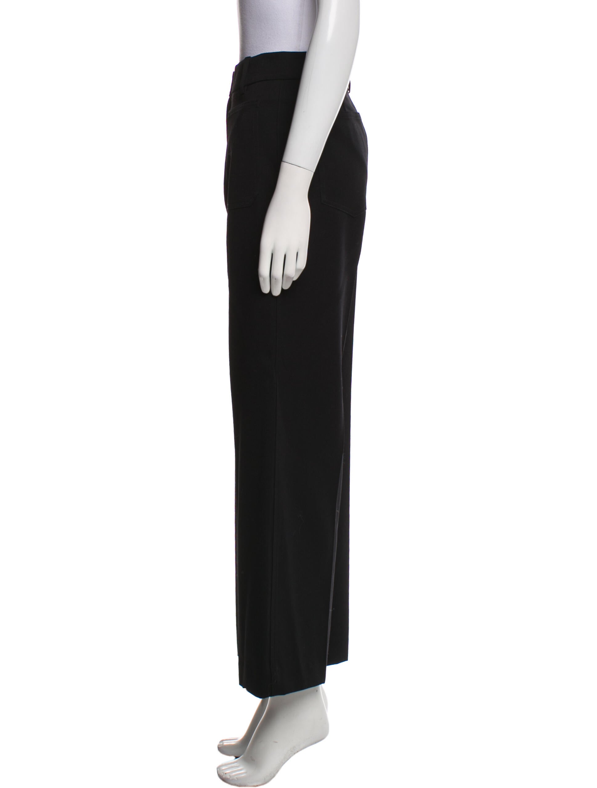 Nili Lotan Virgin Wool Wide Leg Pants