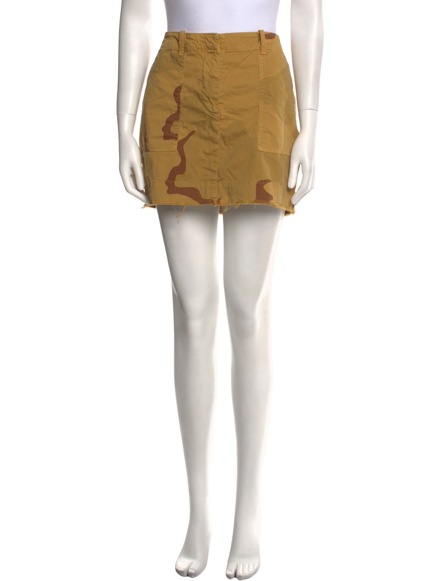 Nili Lotan Raw-Edge Trim Mini Skirt