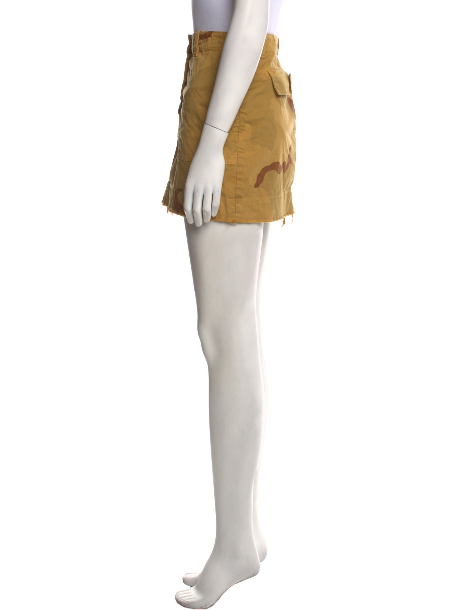 Nili Lotan Raw-Edge Trim Mini Skirt