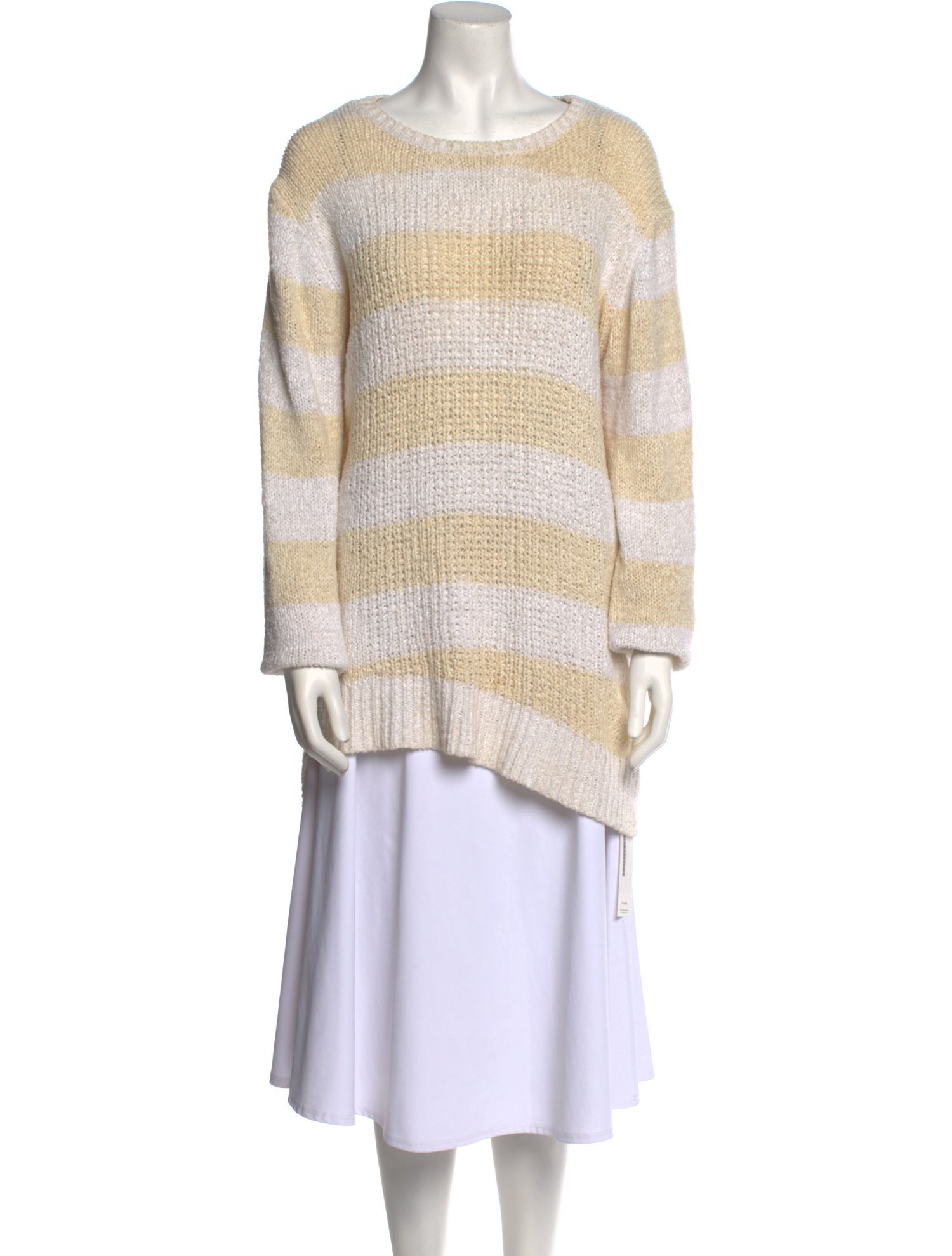 Nili Lotan Striped Scoop Neck Sweater