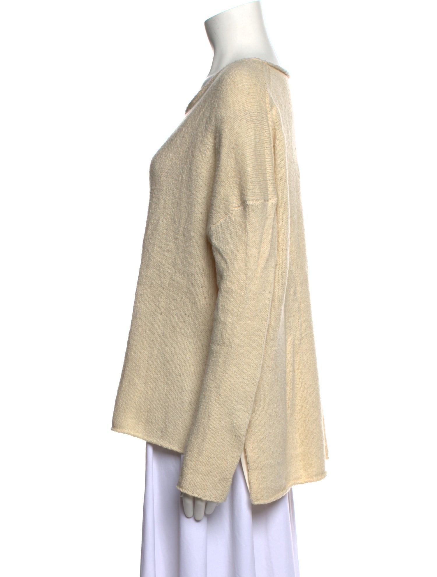 Nili Lotan Wool Scoop Neck Sweater