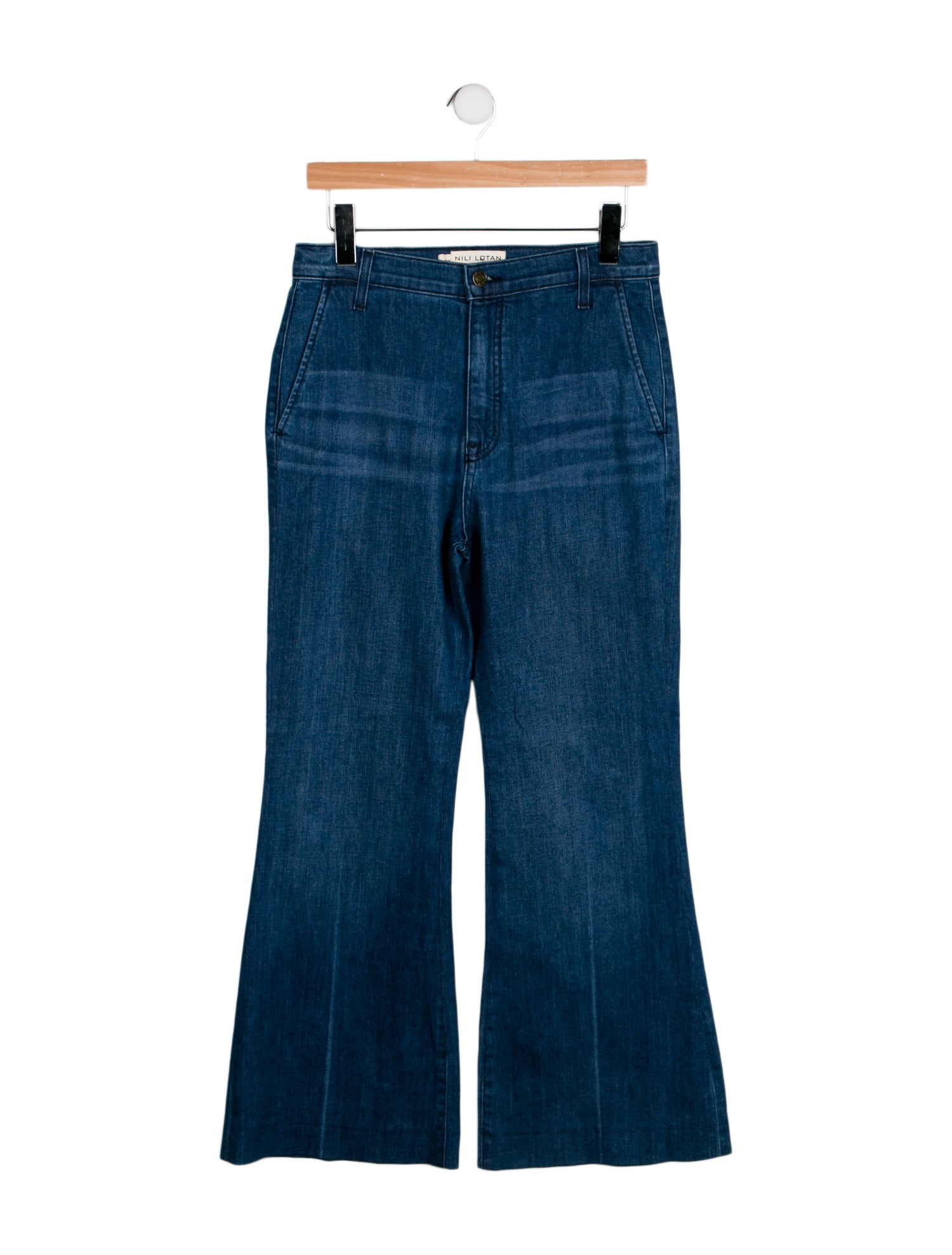 Nili Lotan High-Rise Wide Leg Jeans