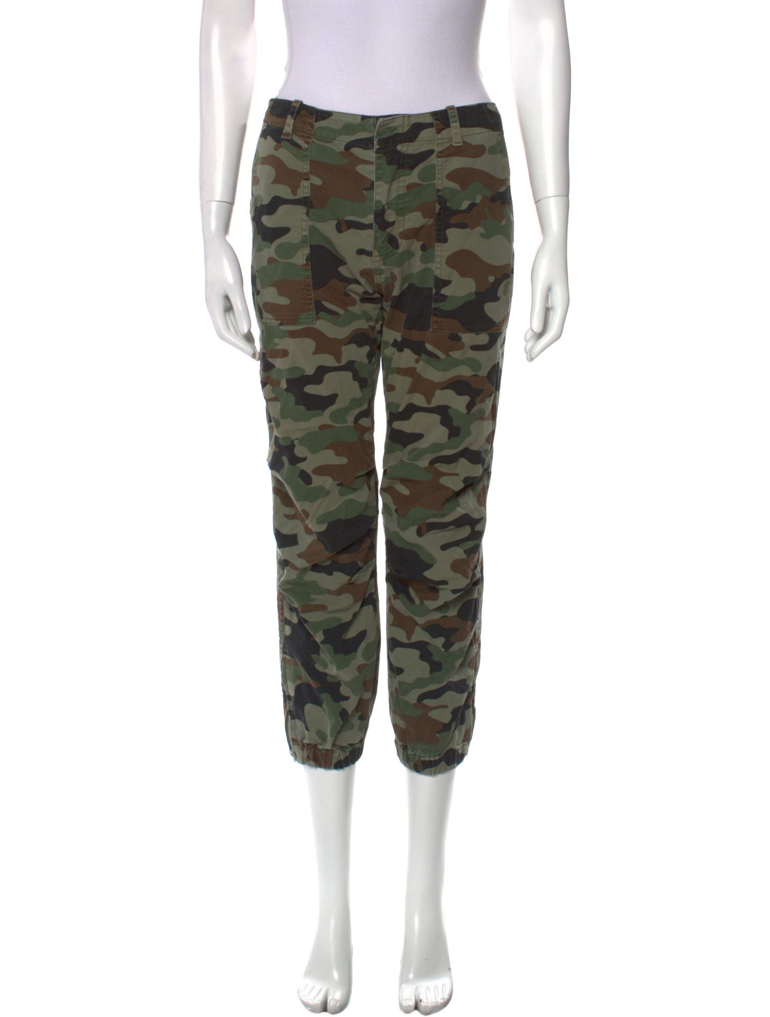 Nili Lotan Camouflage Print Skinny Leg Pants