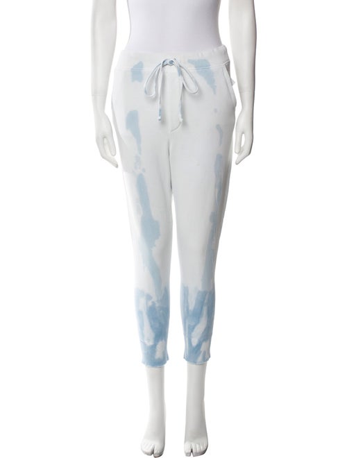 Nili Lotan Tie-Dye Print Distressed Accents Sweatpants