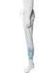 Nili Lotan Tie-Dye Print Distressed Accents Sweatpants