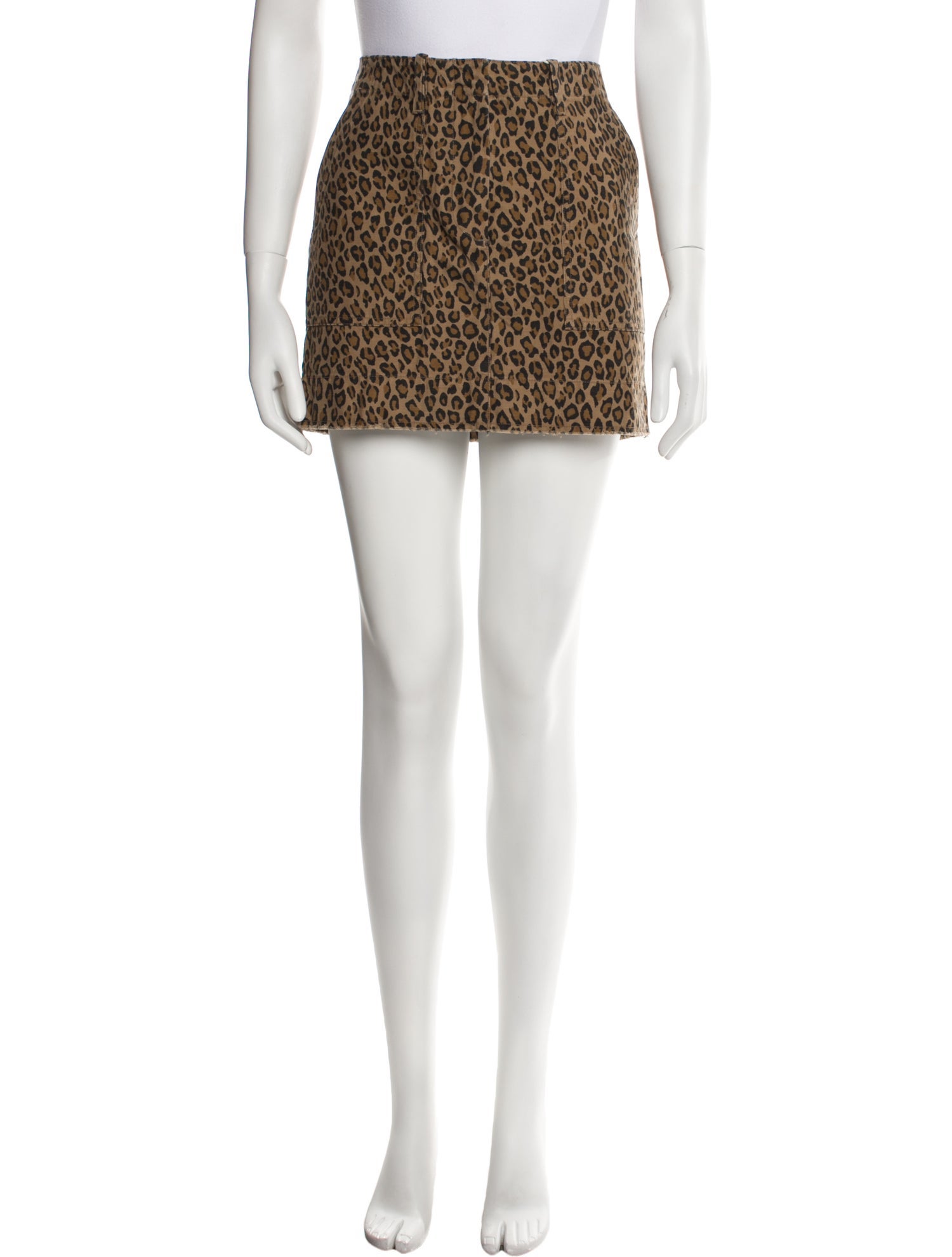 Nili Lotan Animal Print Mini Skirt