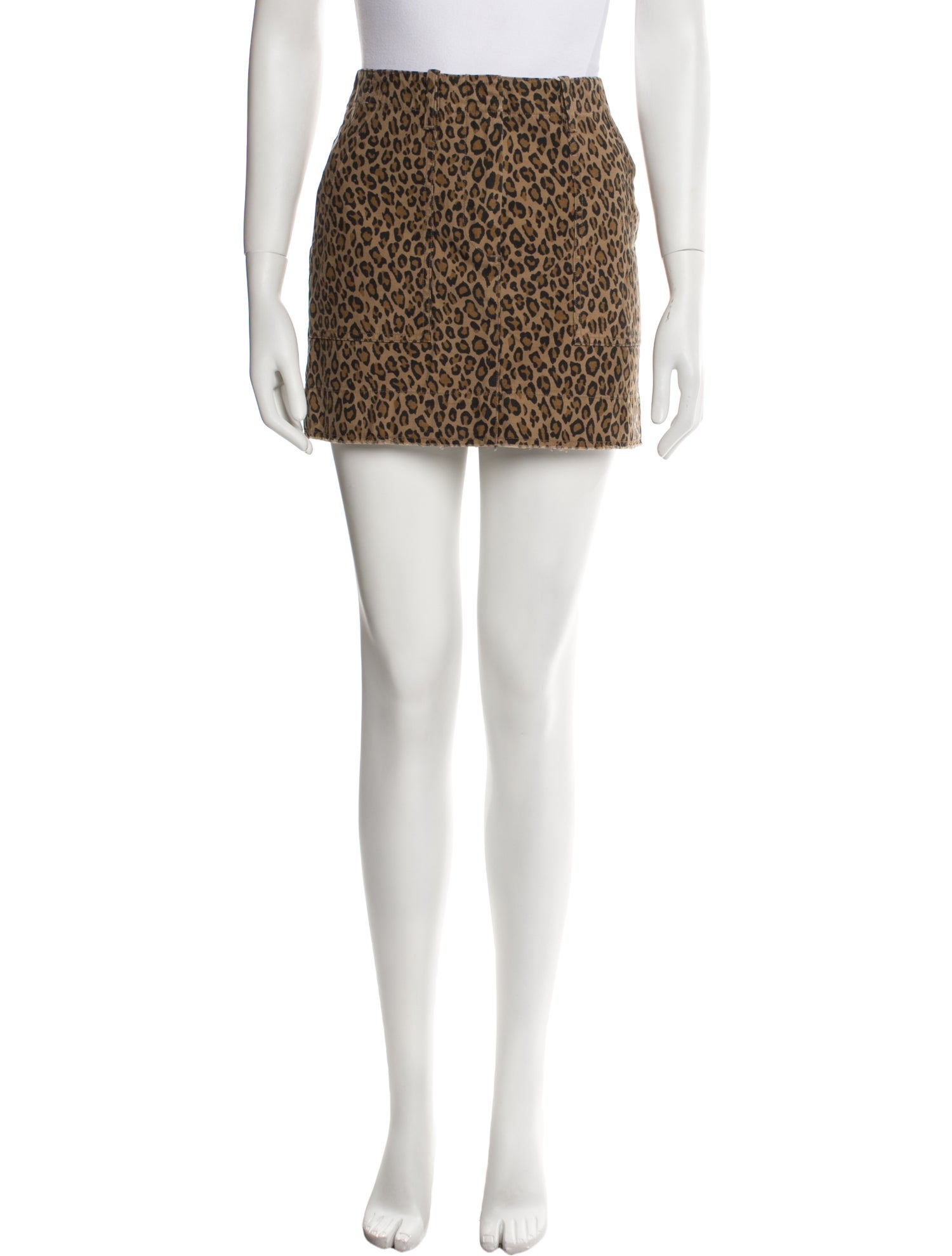Nili Lotan Animal Print Mini Skirt