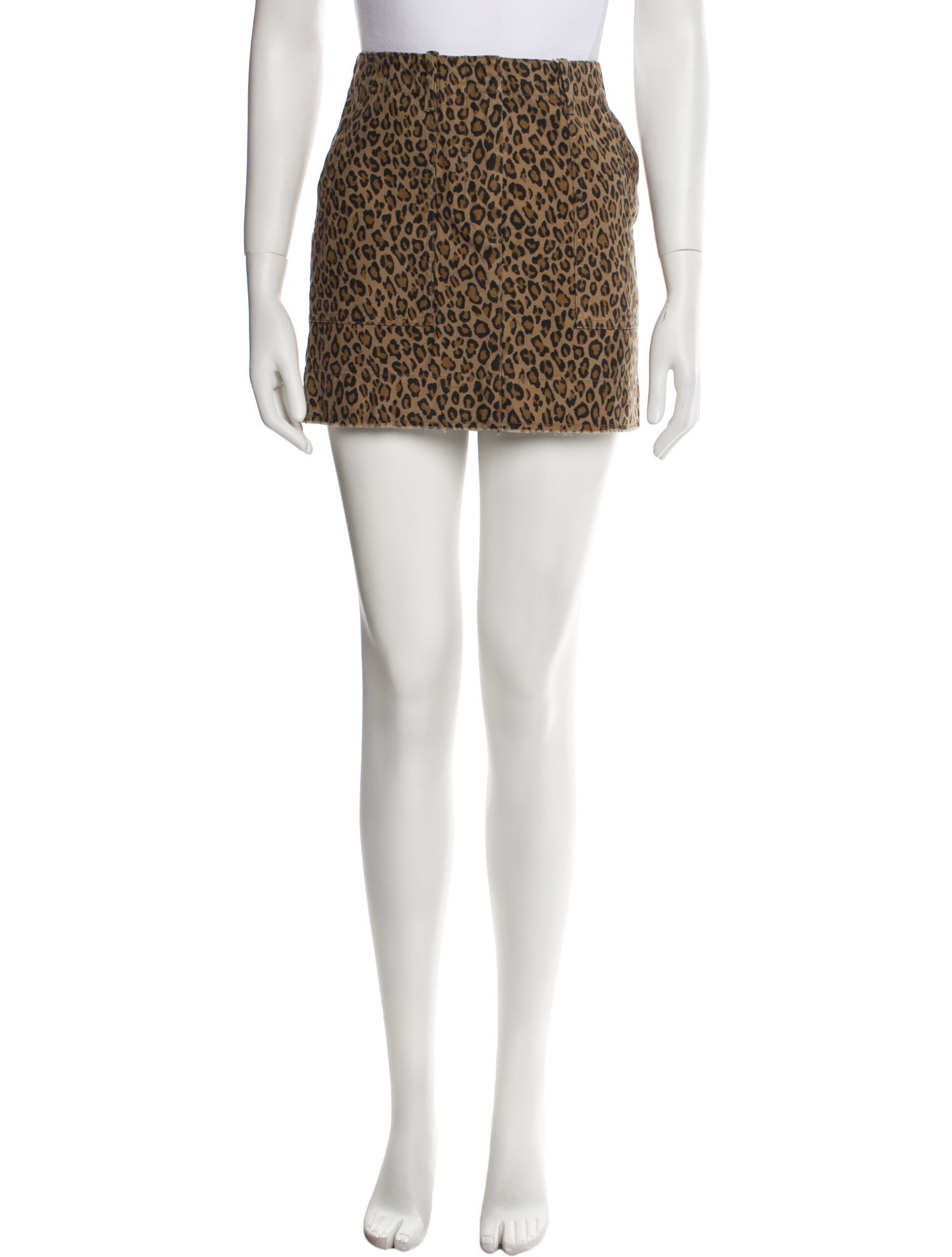 Nili Lotan Animal Print Mini Skirt