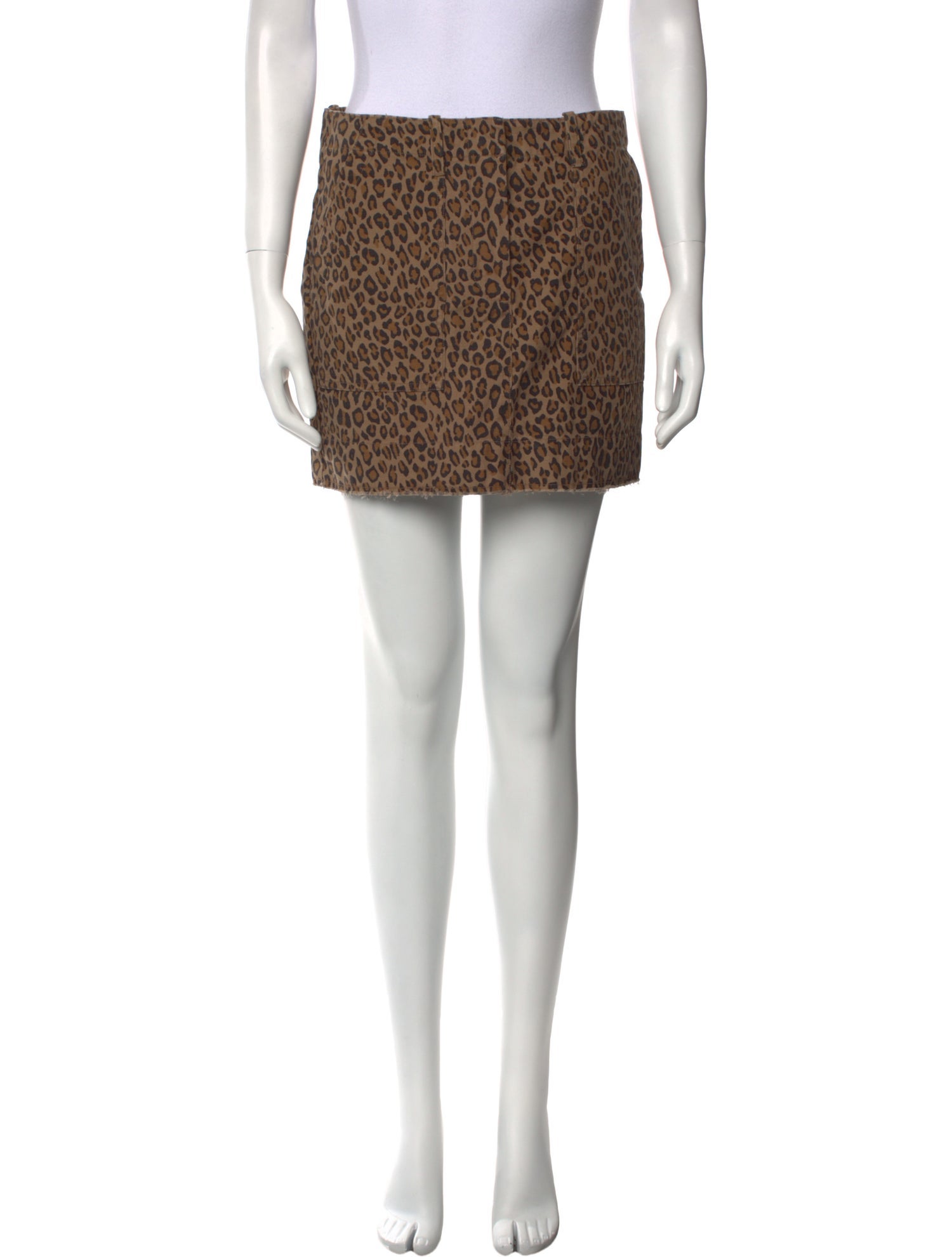 Nili Lotan Animal Print Mini Skirt