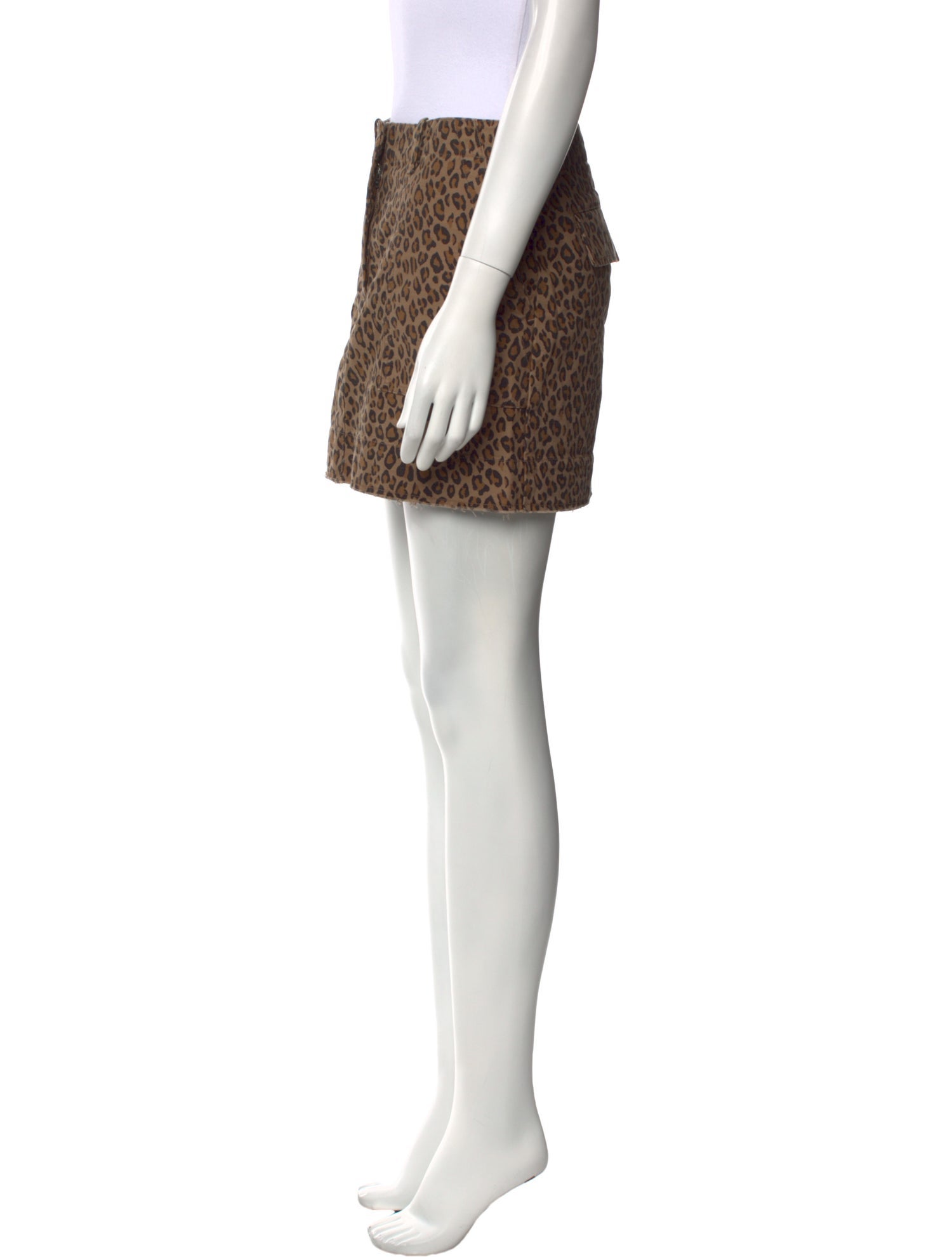 Nili Lotan Animal Print Mini Skirt