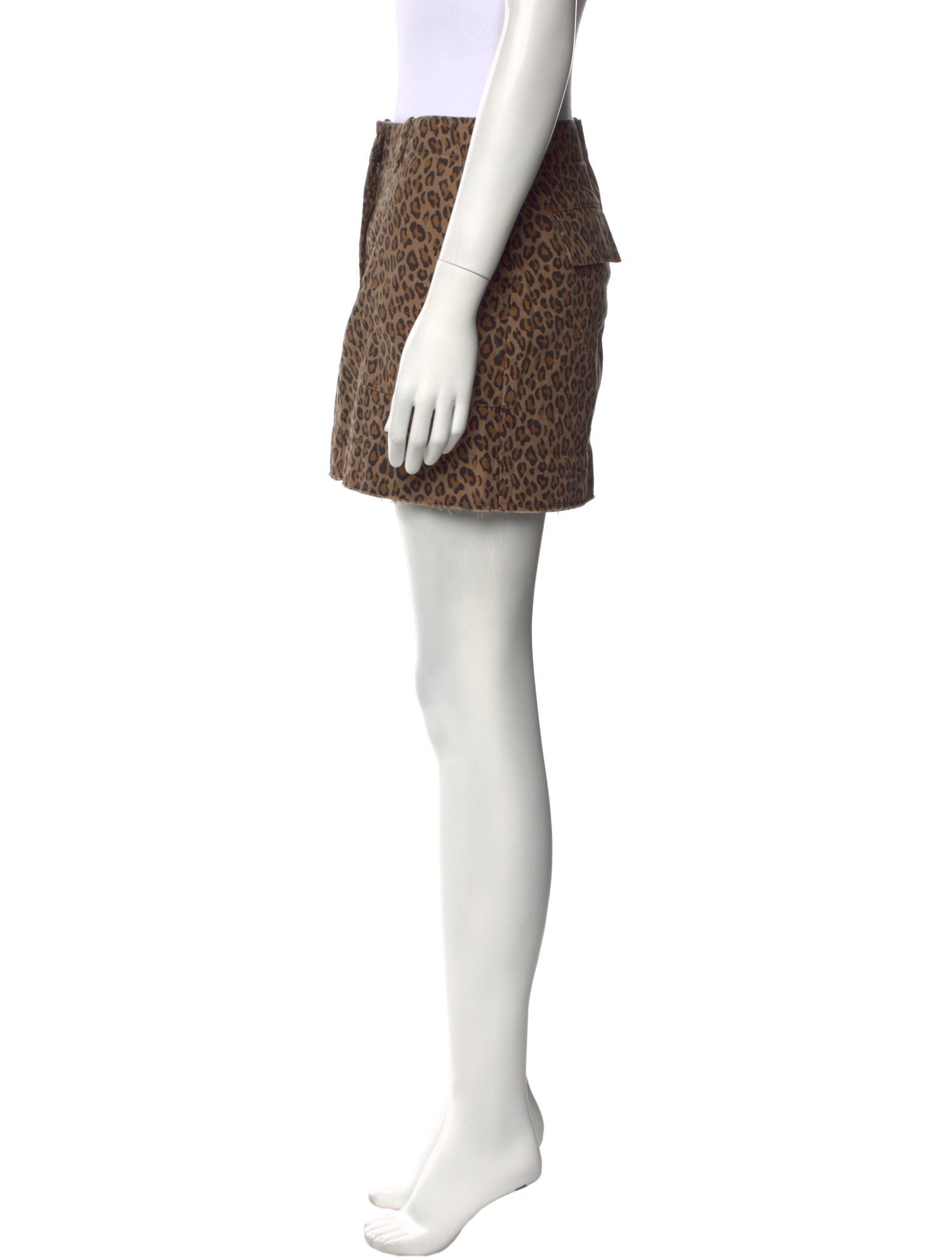 Nili Lotan Animal Print Mini Skirt