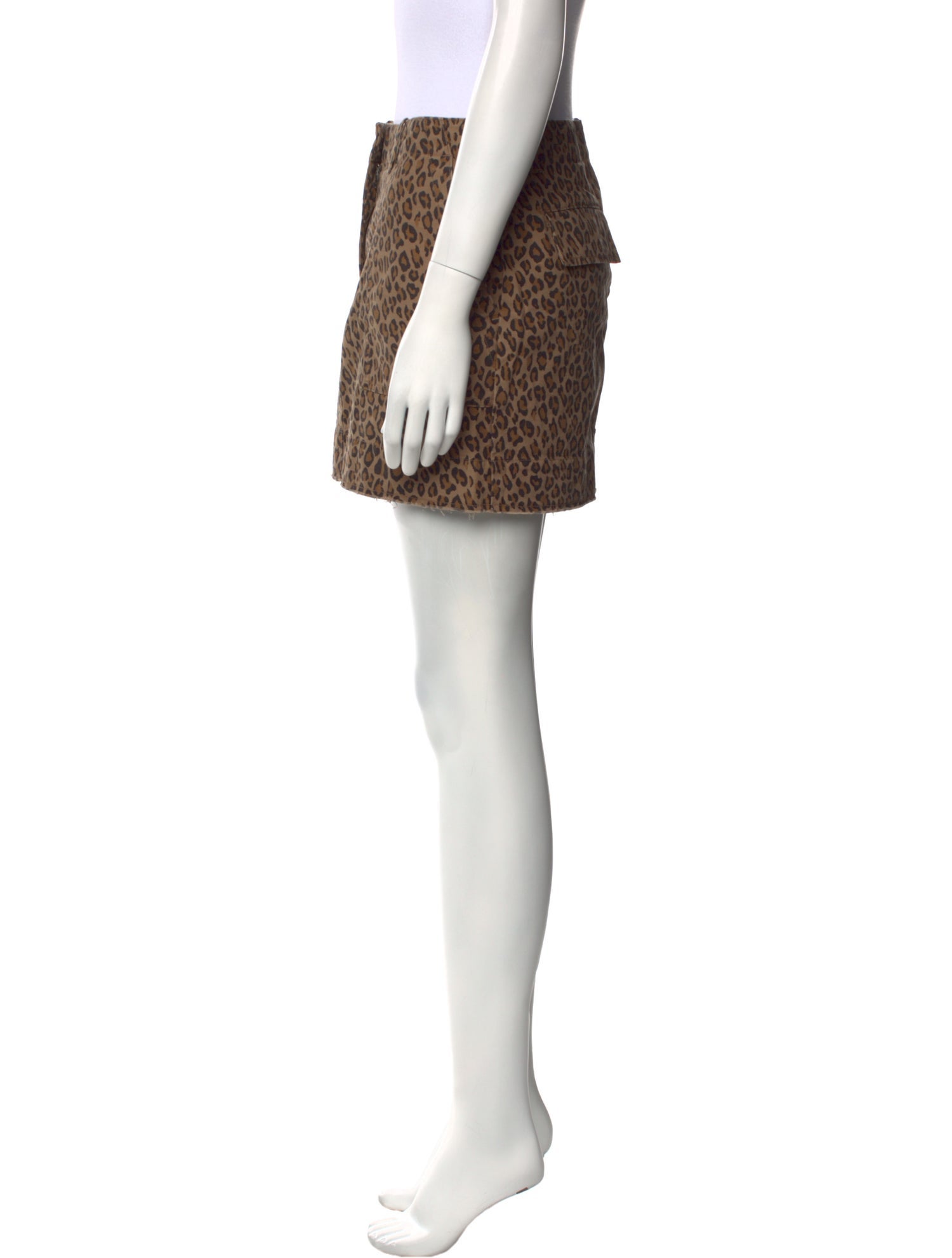 Nili Lotan Animal Print Mini Skirt