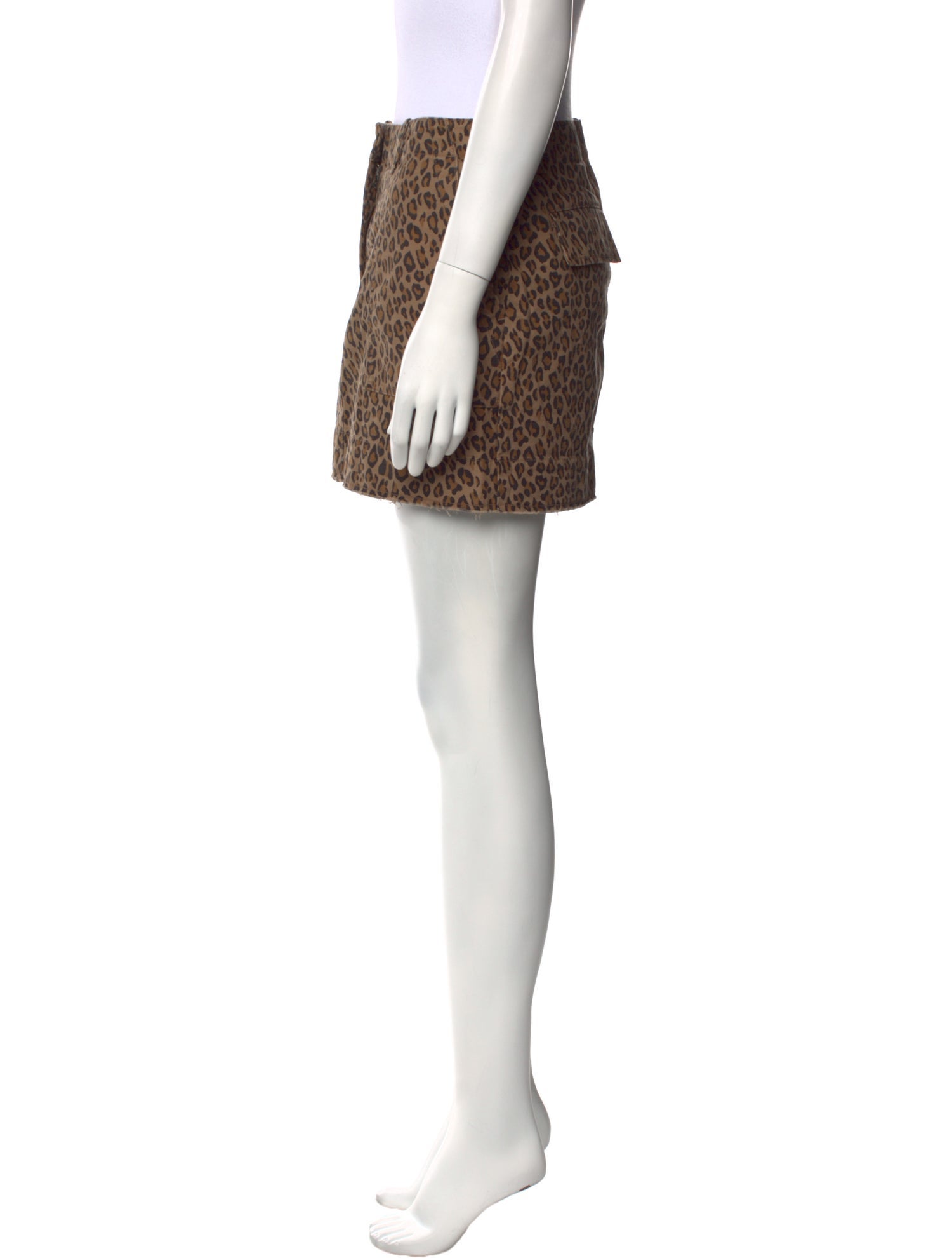 Nili Lotan Animal Print Mini Skirt