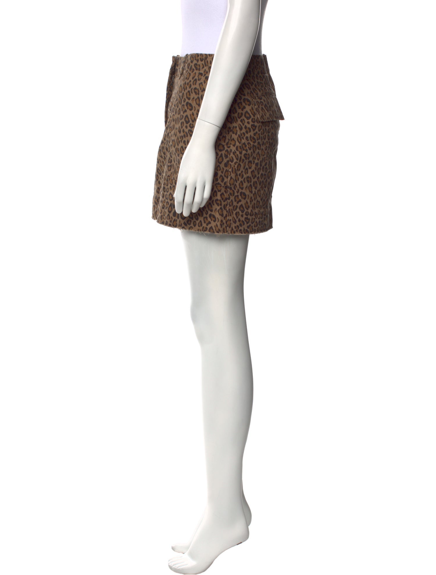 Nili Lotan Animal Print Mini Skirt