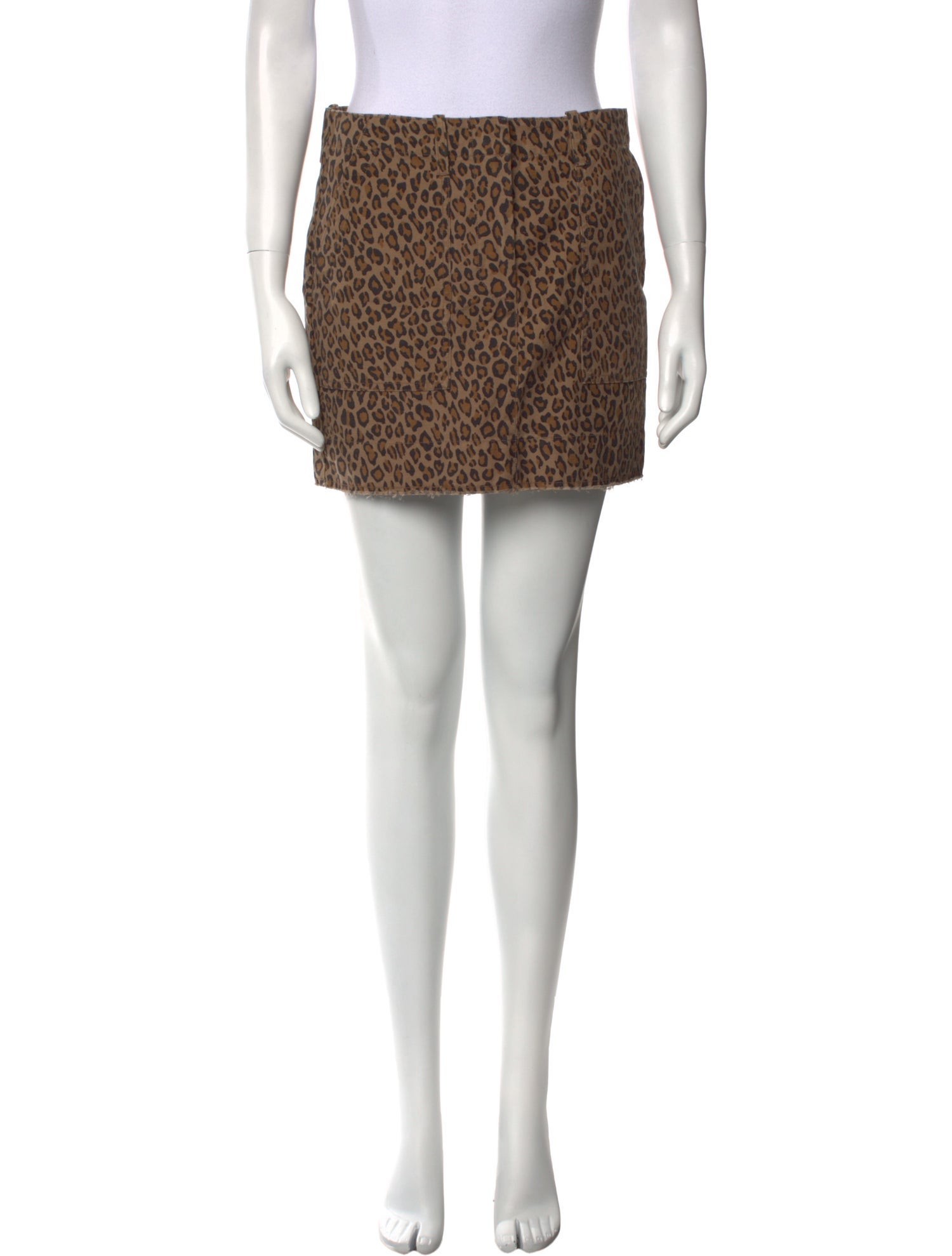 Nili Lotan Animal Print Mini Skirt