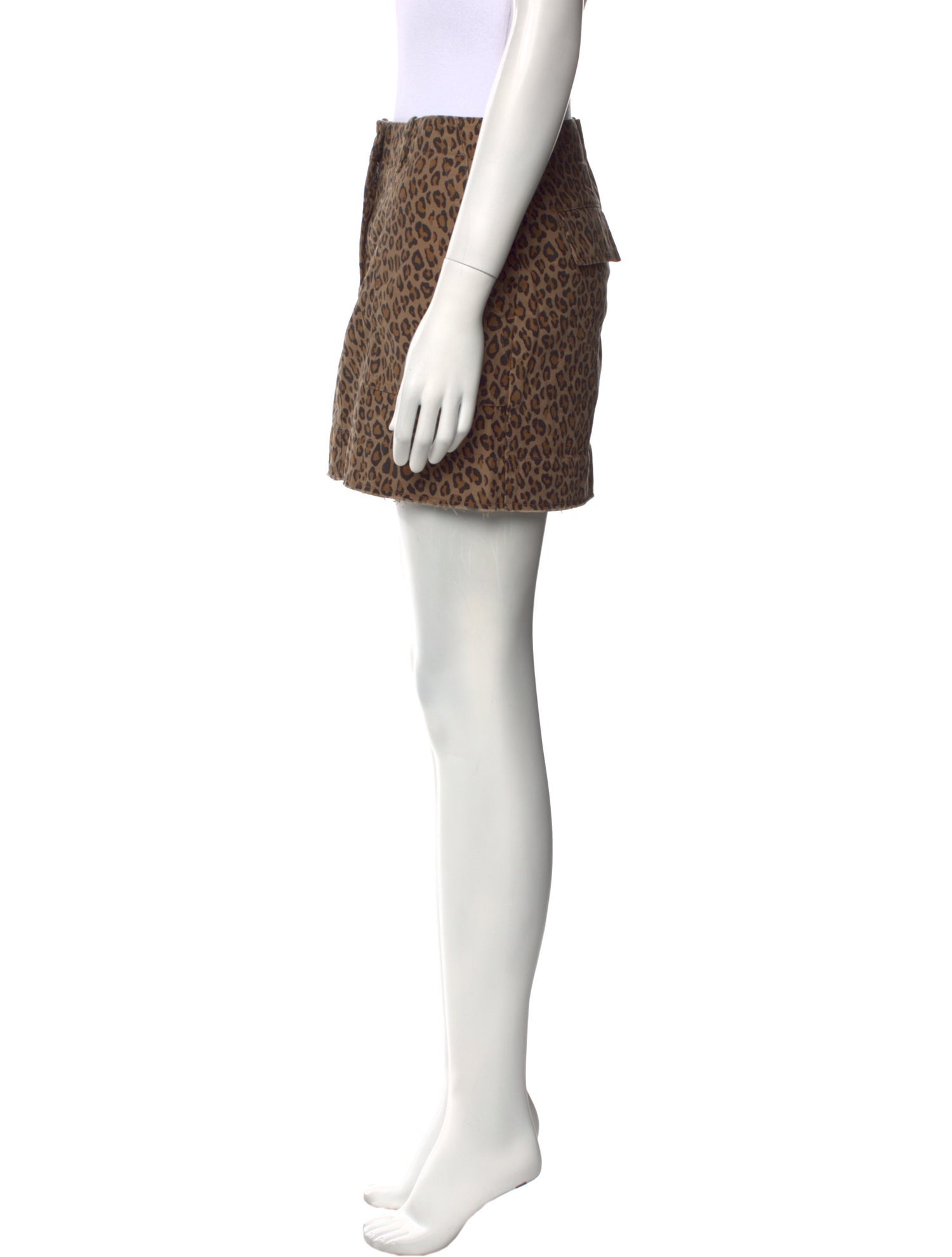 Nili Lotan Animal Print Mini Skirt