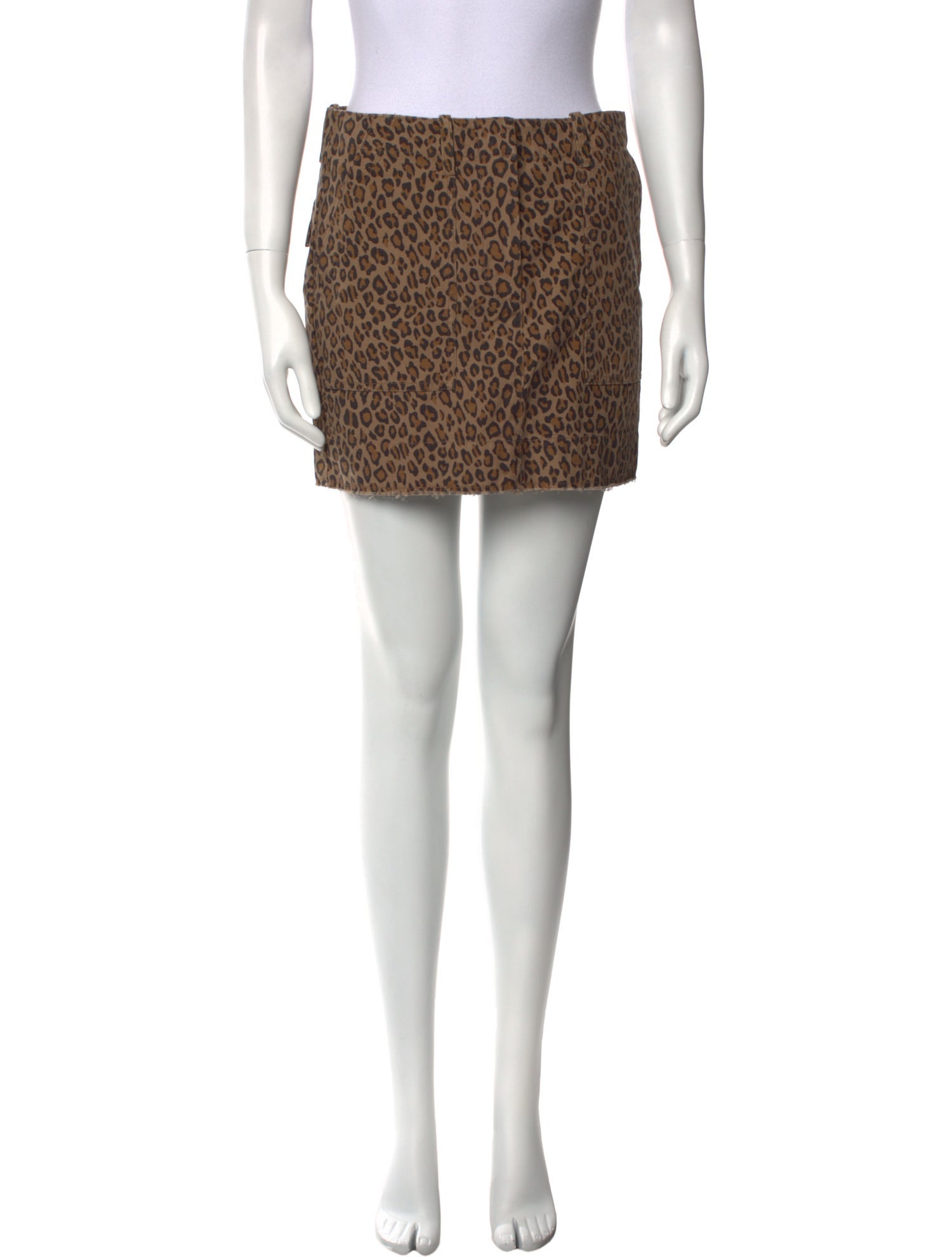 Nili Lotan Animal Print Mini Skirt