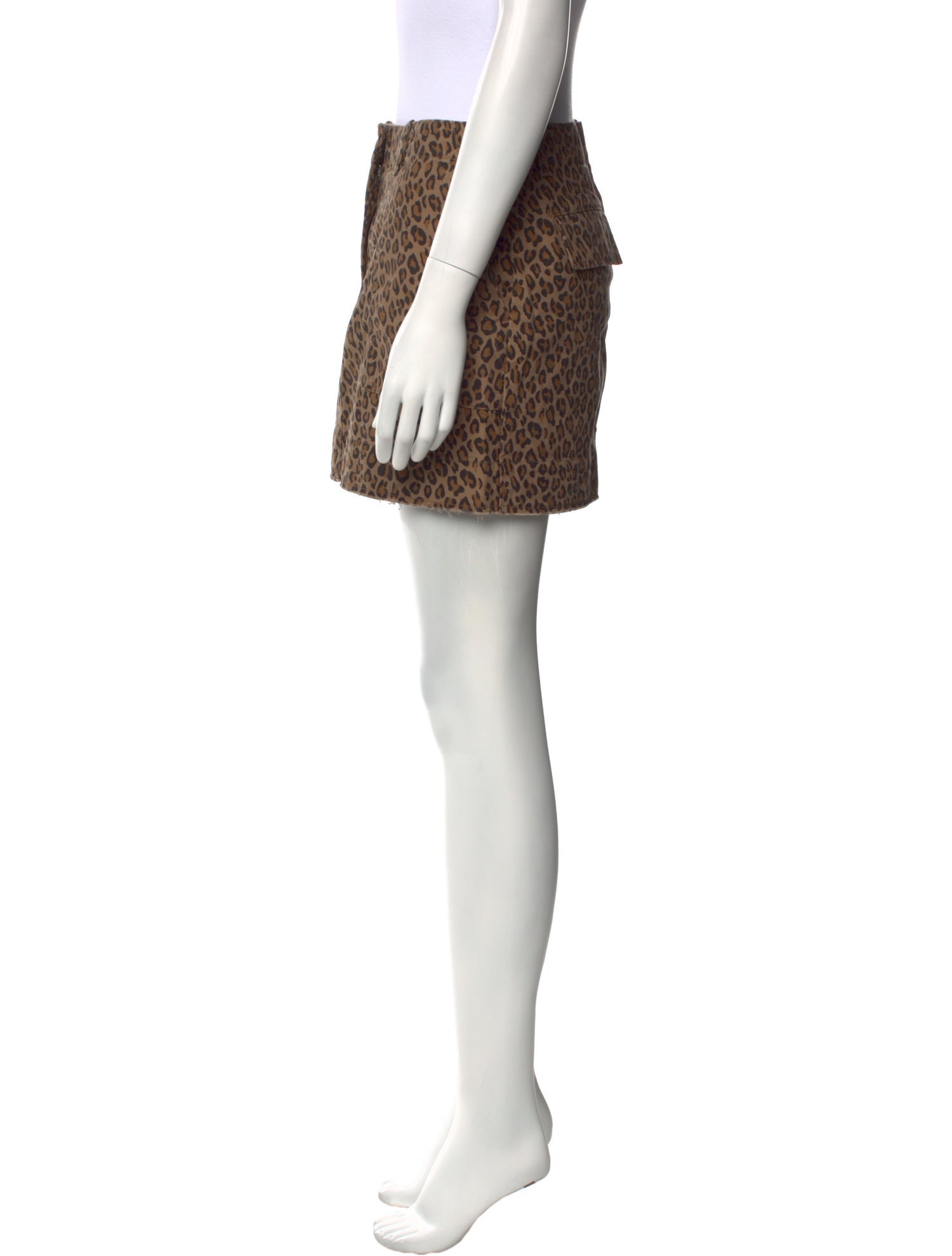 Nili Lotan Animal Print Mini Skirt