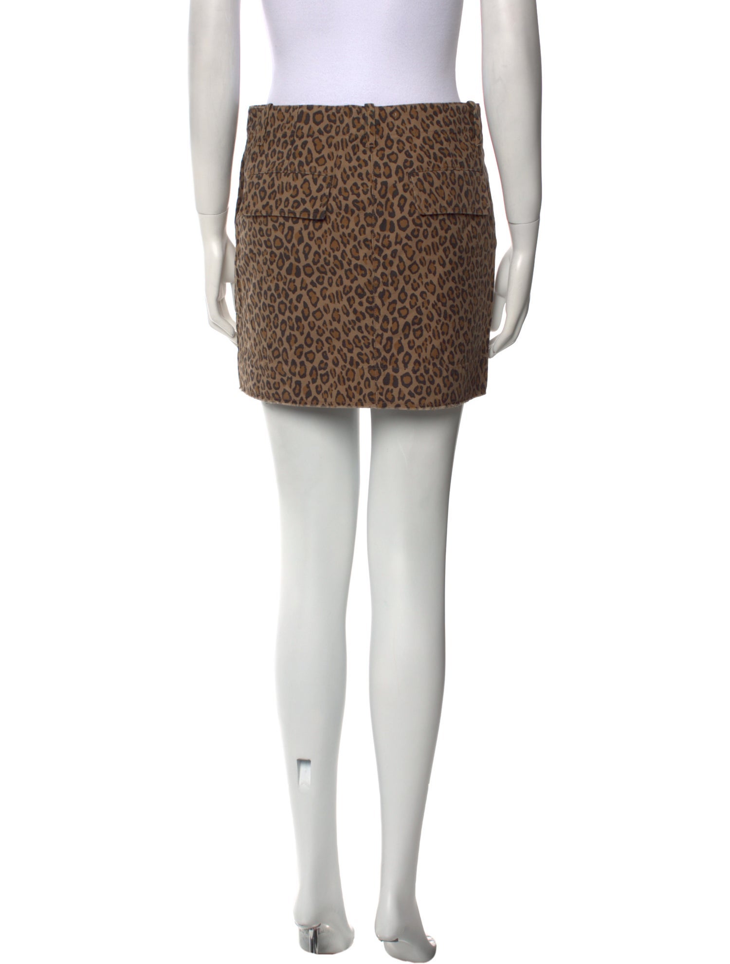 Nili Lotan Animal Print Mini Skirt
