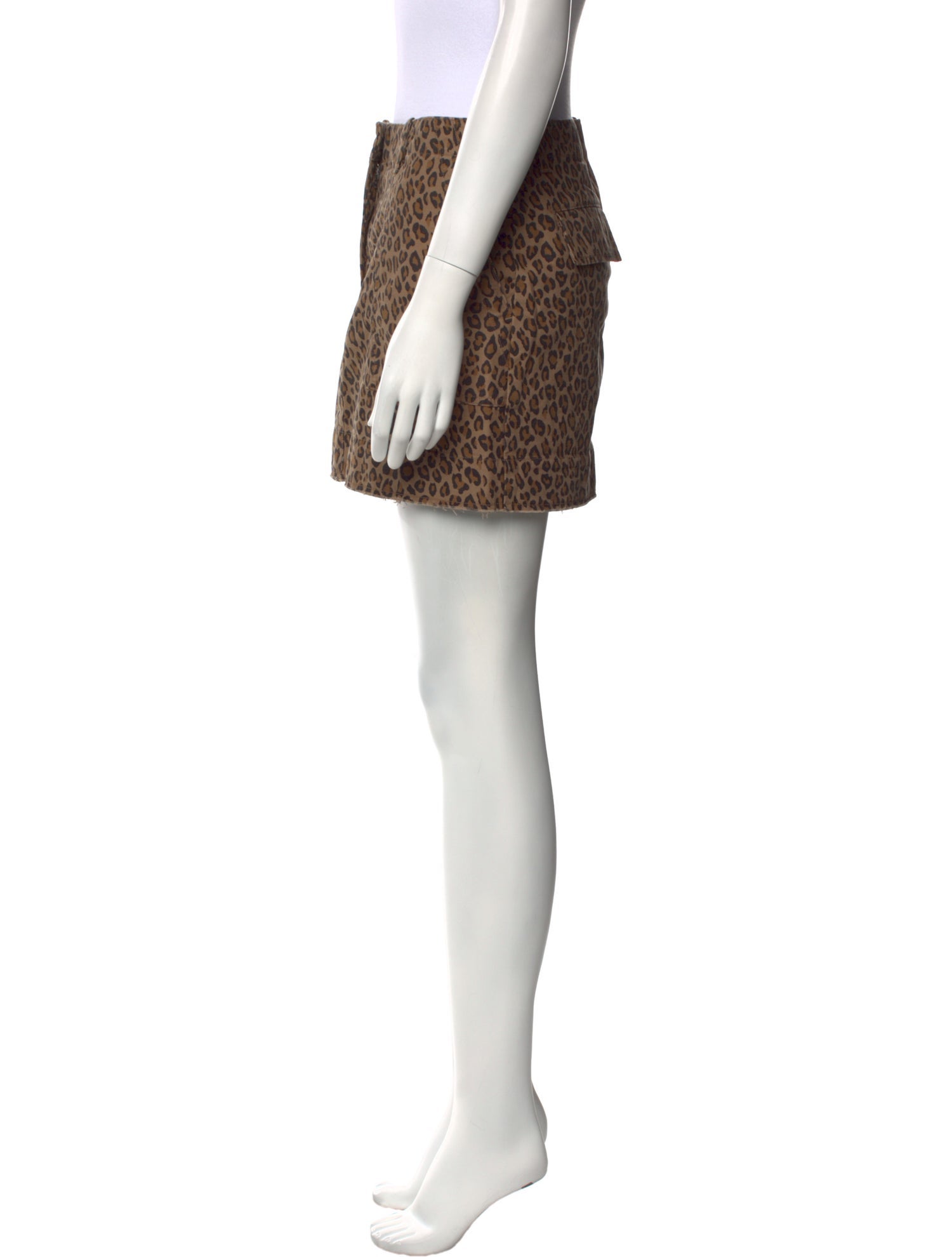 Nili Lotan Animal Print Mini Skirt