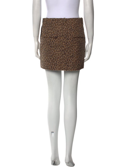 Nili Lotan Animal Print Mini Skirt
