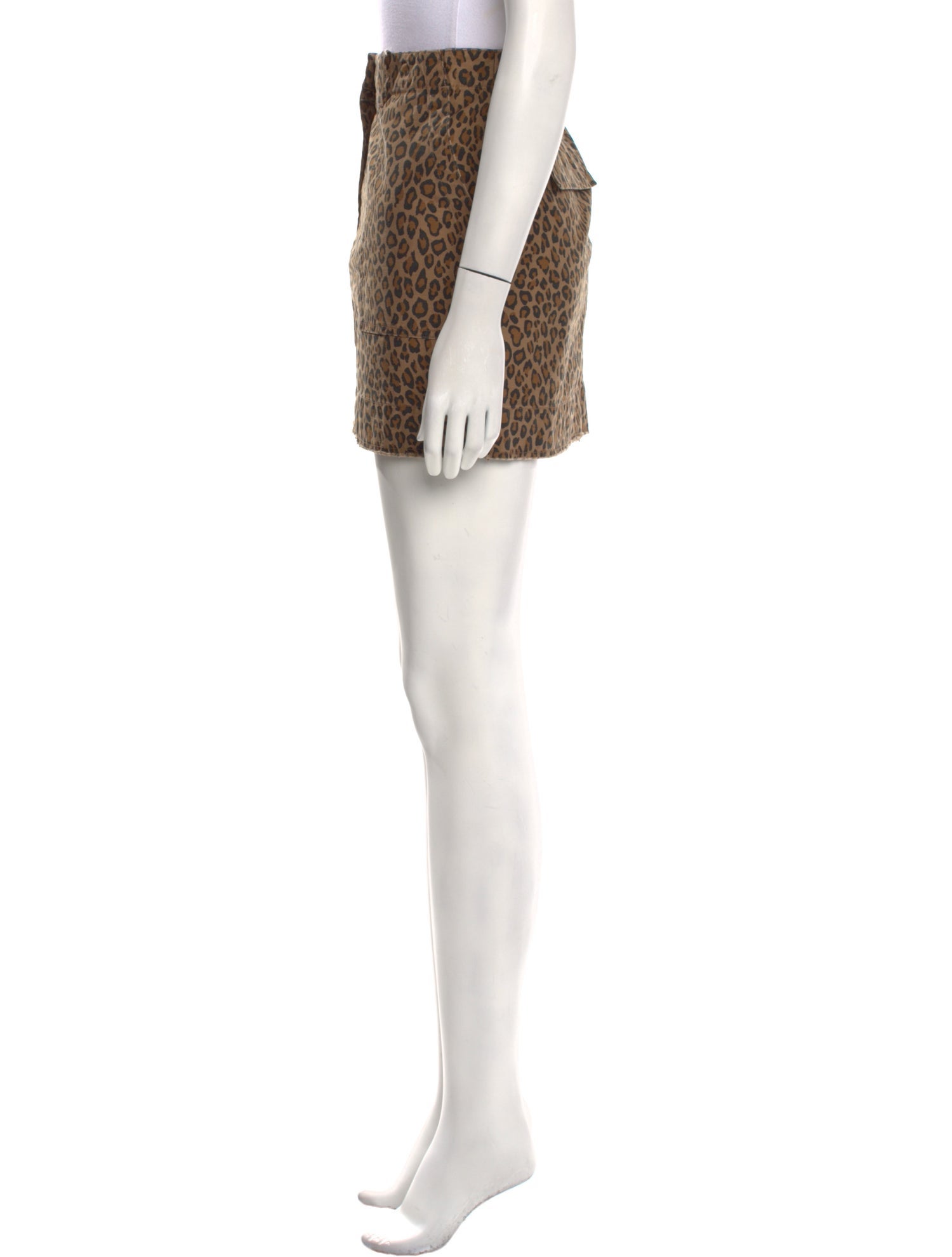 Nili Lotan Animal Print Mini Skirt